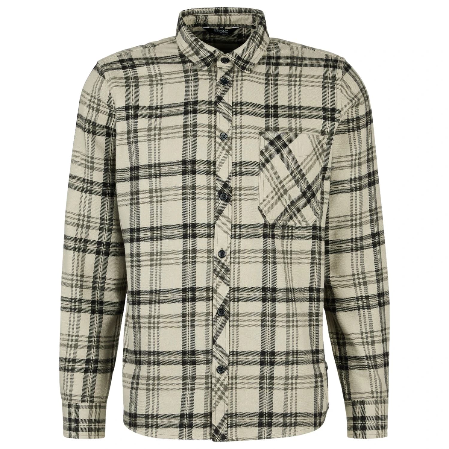 Мъжка риза с копчета Stoic MMXX. Nacka Flanel Shirt - Fog Grey / Multi