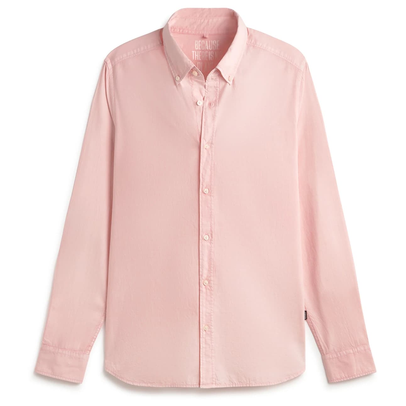 Мъжка риза с копчета Ecoalf Antejo Popelin Shirt - Rose