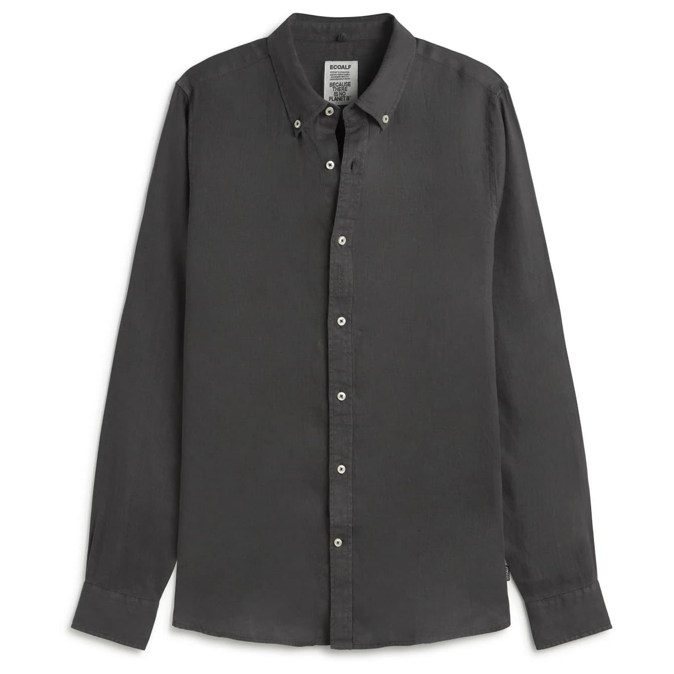Мъжка риза с копчета Ecoalf Malibu Shirt - Asphalt