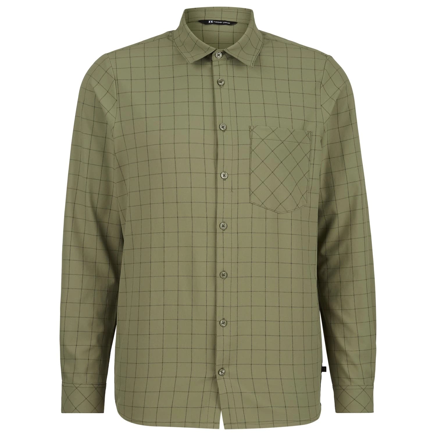 Мъжка риза с копчета Heber Peak WillowHe. Trekking Shirt L/S Shirt - Lucky Green / Black