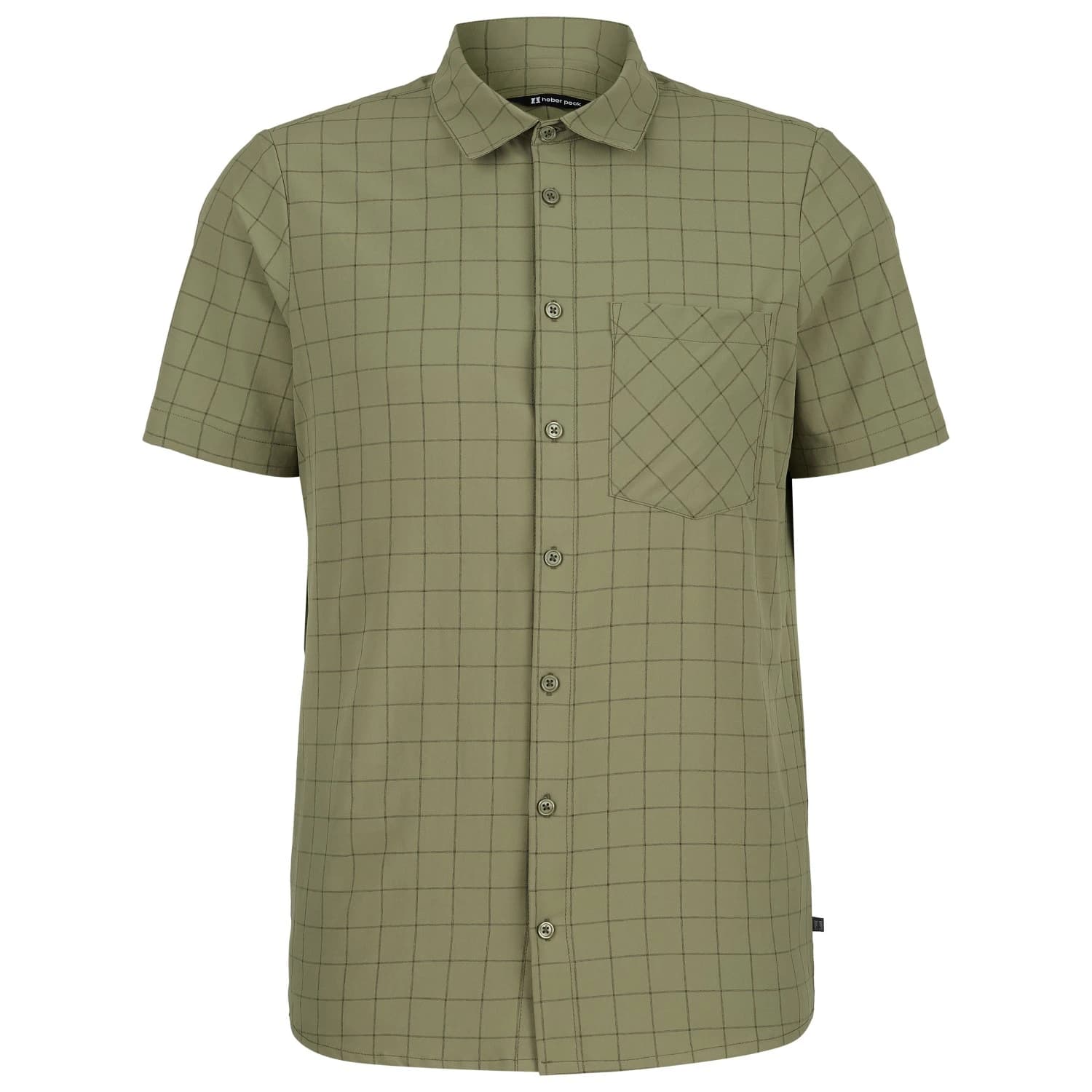 Мъжка риза с копчета Heber Peak WillowHe. Trekking Shirt S/S Shirt - Lucky Green / Black