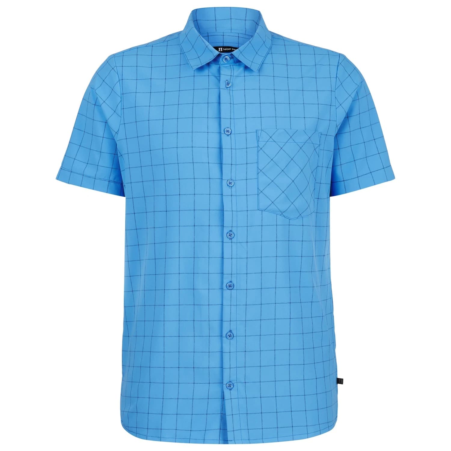 Мъжка риза с копчета Heber Peak WillowHe. Trekking Shirt S/S Shirt - Sailing Blue / Dark Night Blue