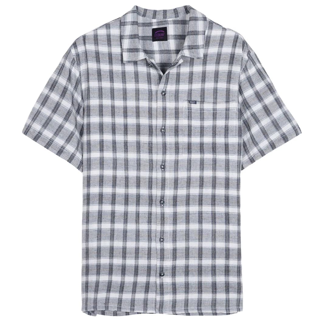 Мъжка риза с копчета Oxbow Coaster Short Sleeves Shirt - Indigo