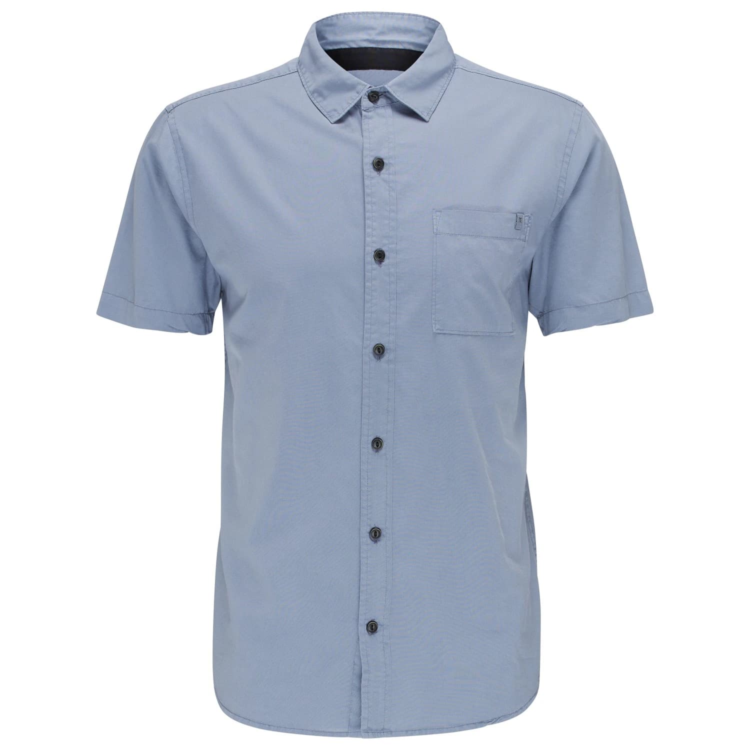 Мъжка риза с копчета Roark Made to Fade S/S Woven Shirt - Washed Slate