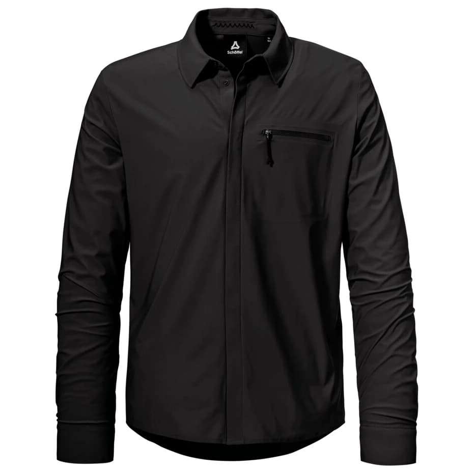Мъжка риза с копчета Schöffel Jersey Shirt Style Calmay Shirt - Black