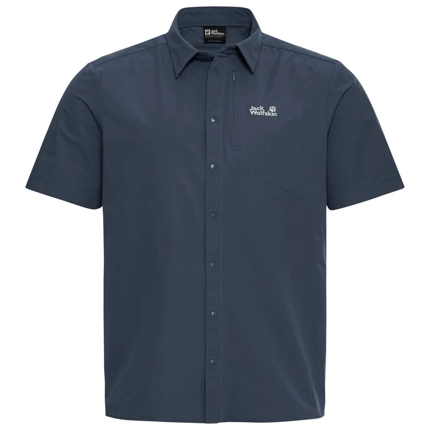 Мъжка риза с копчета Jack Wolfskin Prelight Suncool Shirt - Midnight Sky