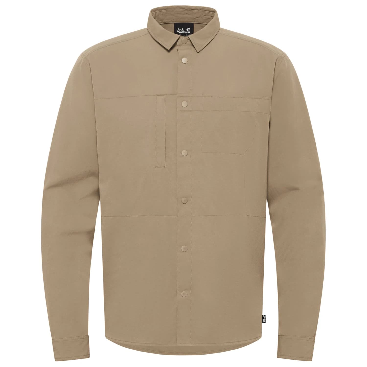 Мъжка риза с копчета Jack Wolfskin Sierra Canyon L/S Shirt - Hazel Wood