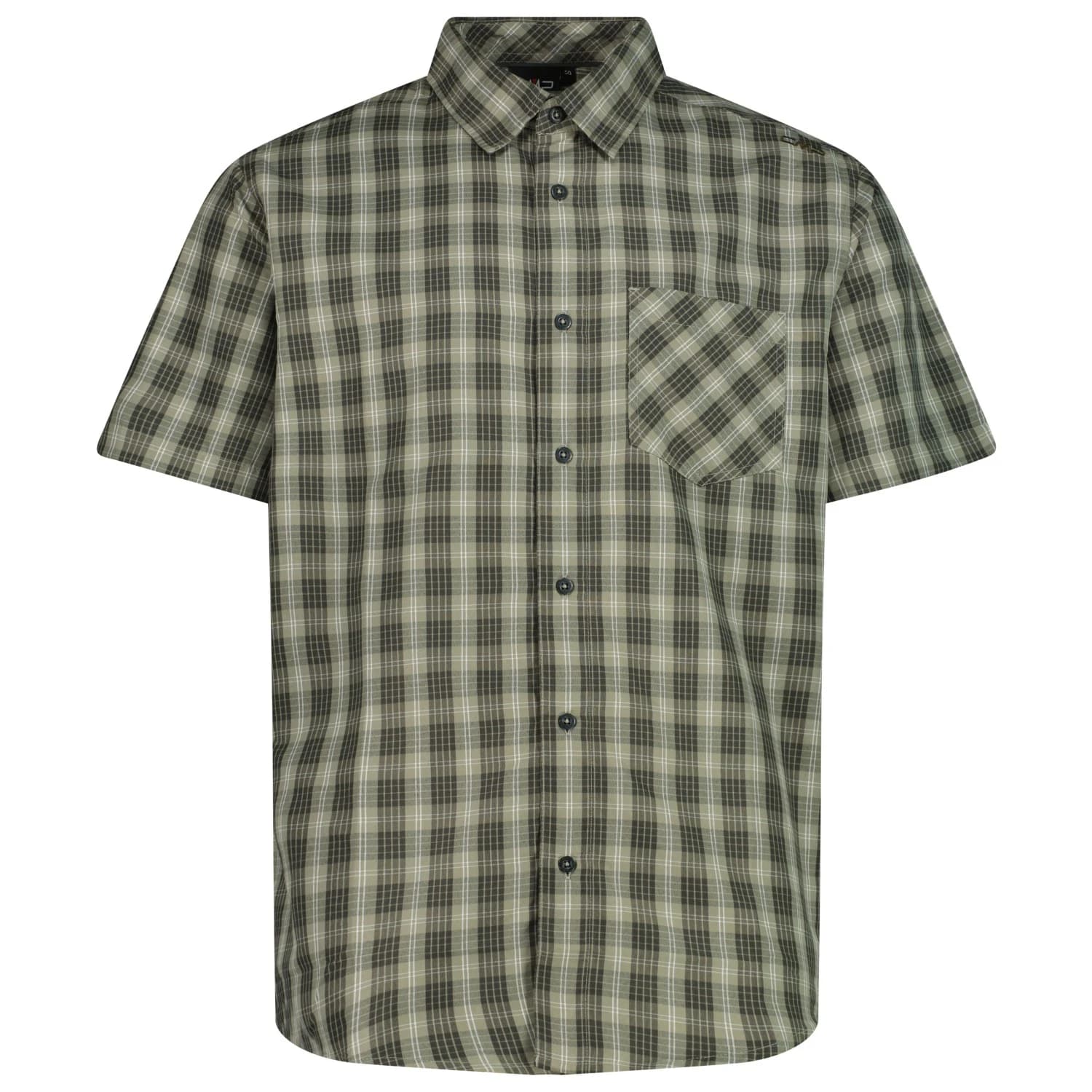 Мъжка риза с копчета Cmp Full Button Shirt - Sage / Bianco / Pine