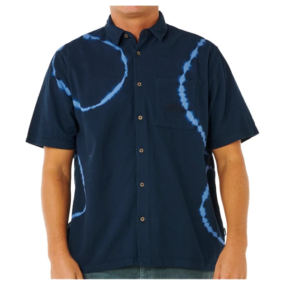 Мъжка риза с копчета Rip Curl Pacific Rinse S/S Shirt - Dark Navy