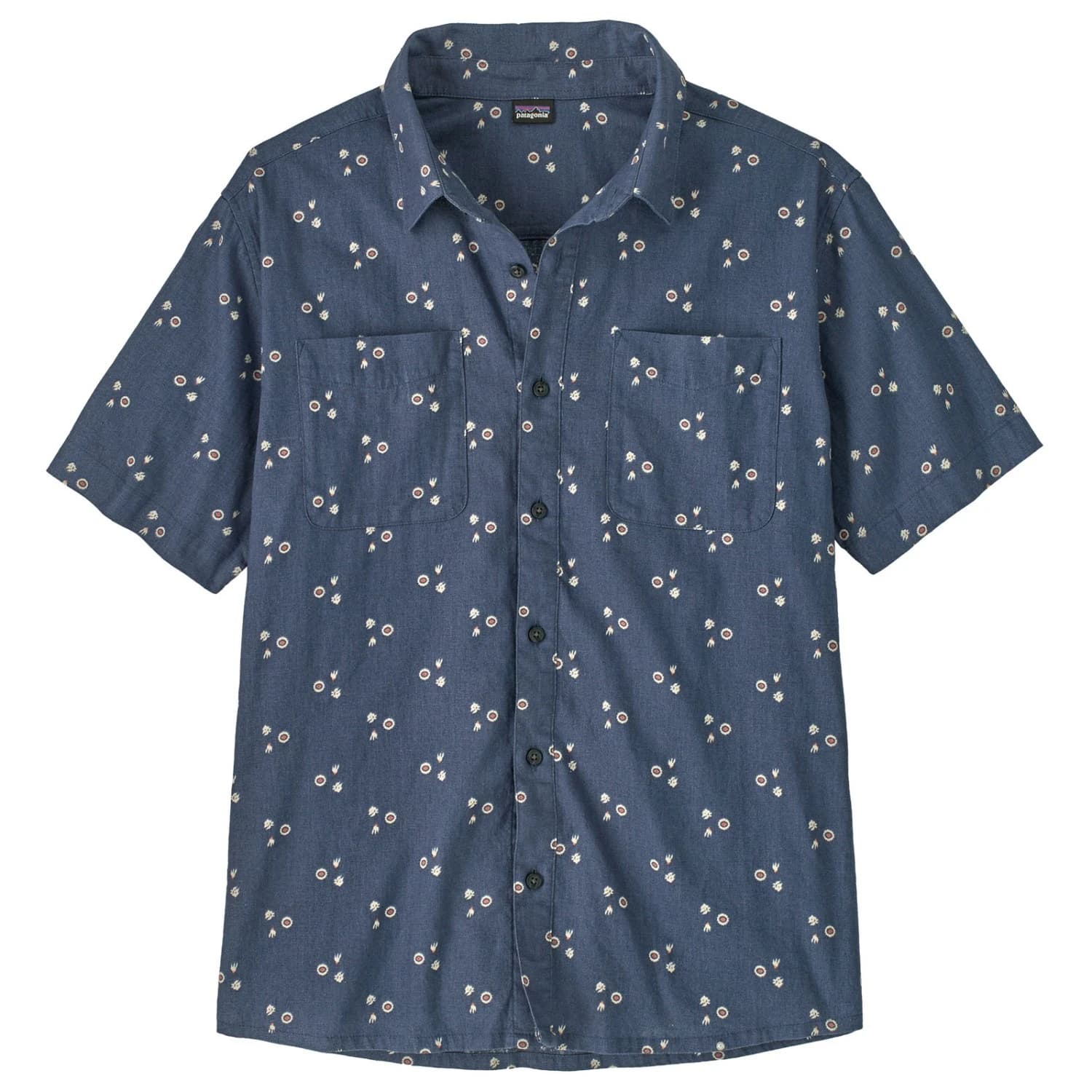 Мъжка риза с копчета Patagonia Back Step Shirt - Bouquet: Dolomite Blue