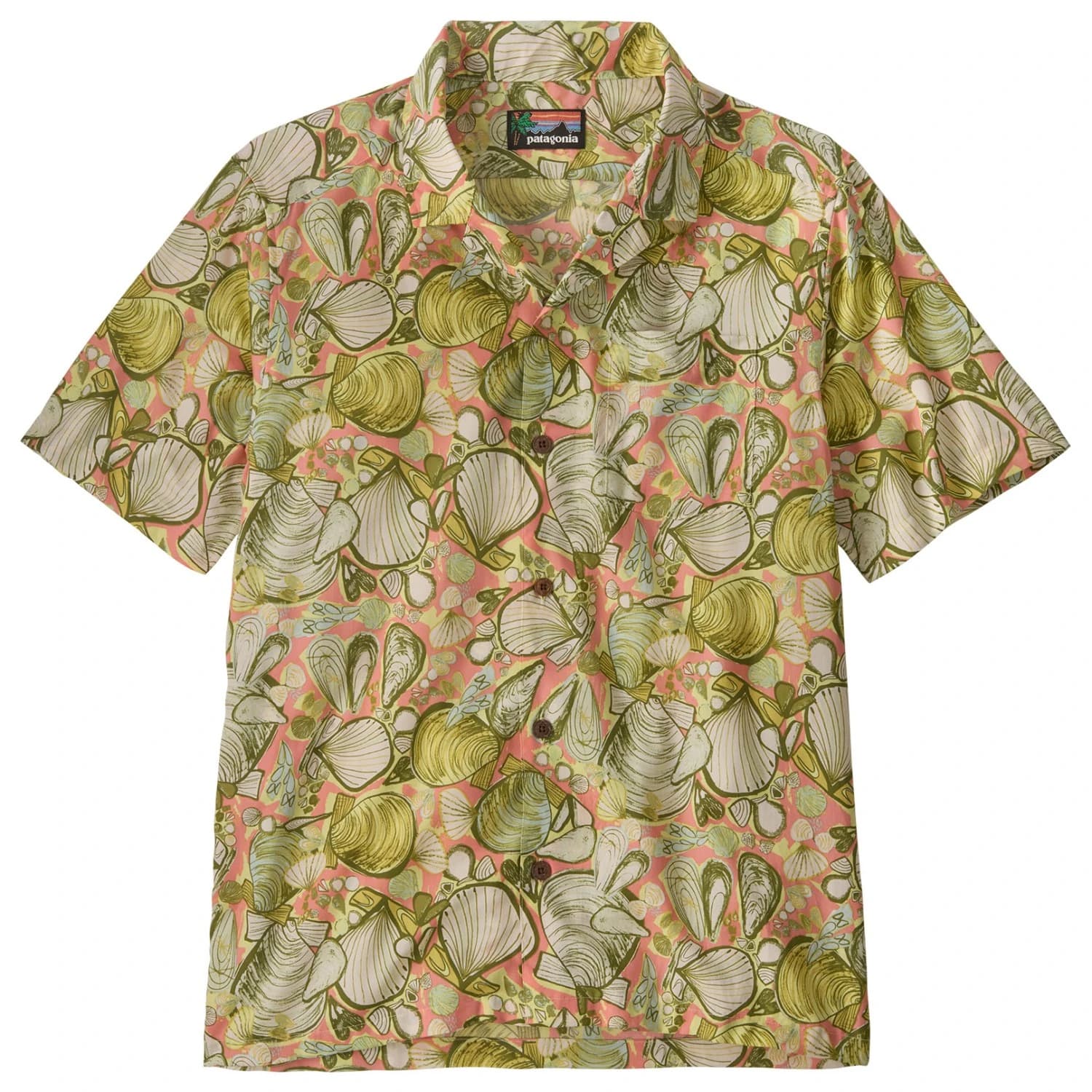 Мъжка риза с копчета Patagonia Tidal Threads Shirt - Shelly Shelly: Mellow Melon