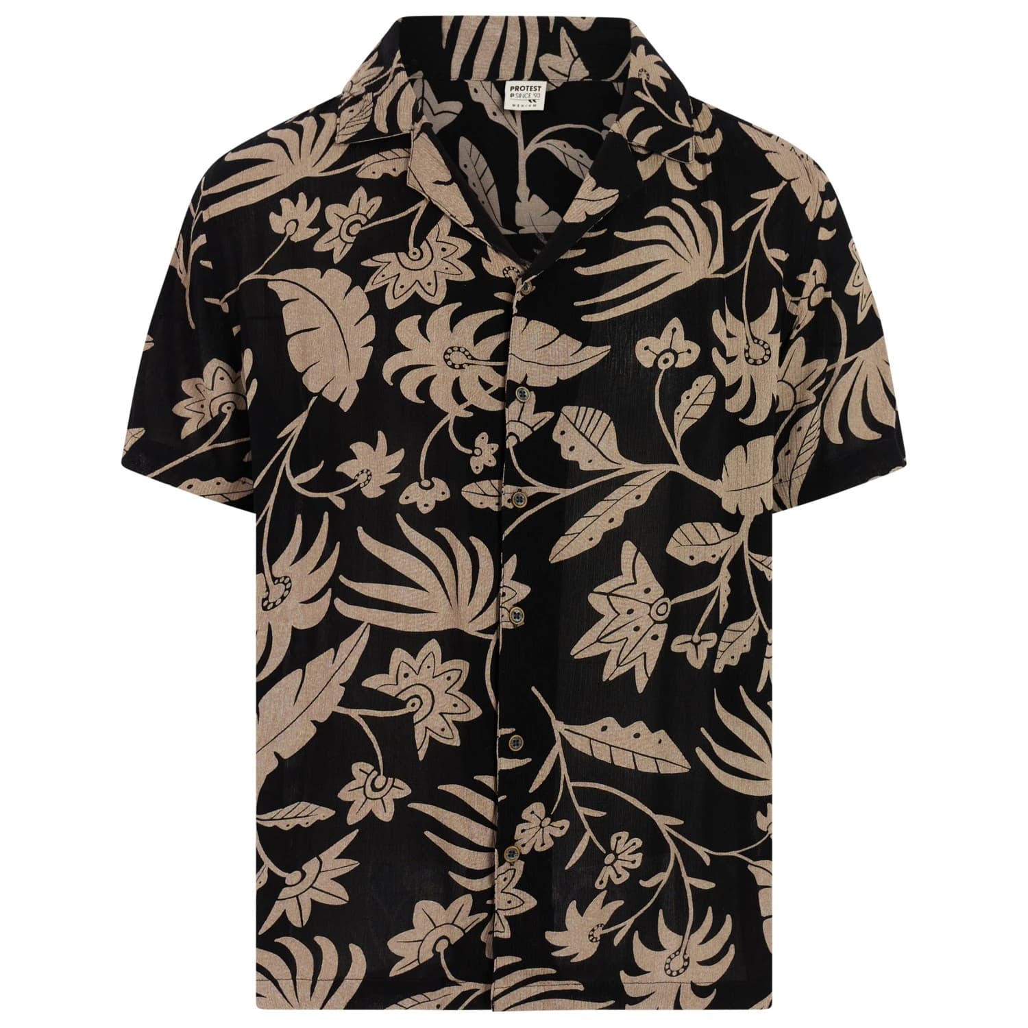 Мъжка риза с копчета Protest PRTMarrick Shirt - True Black