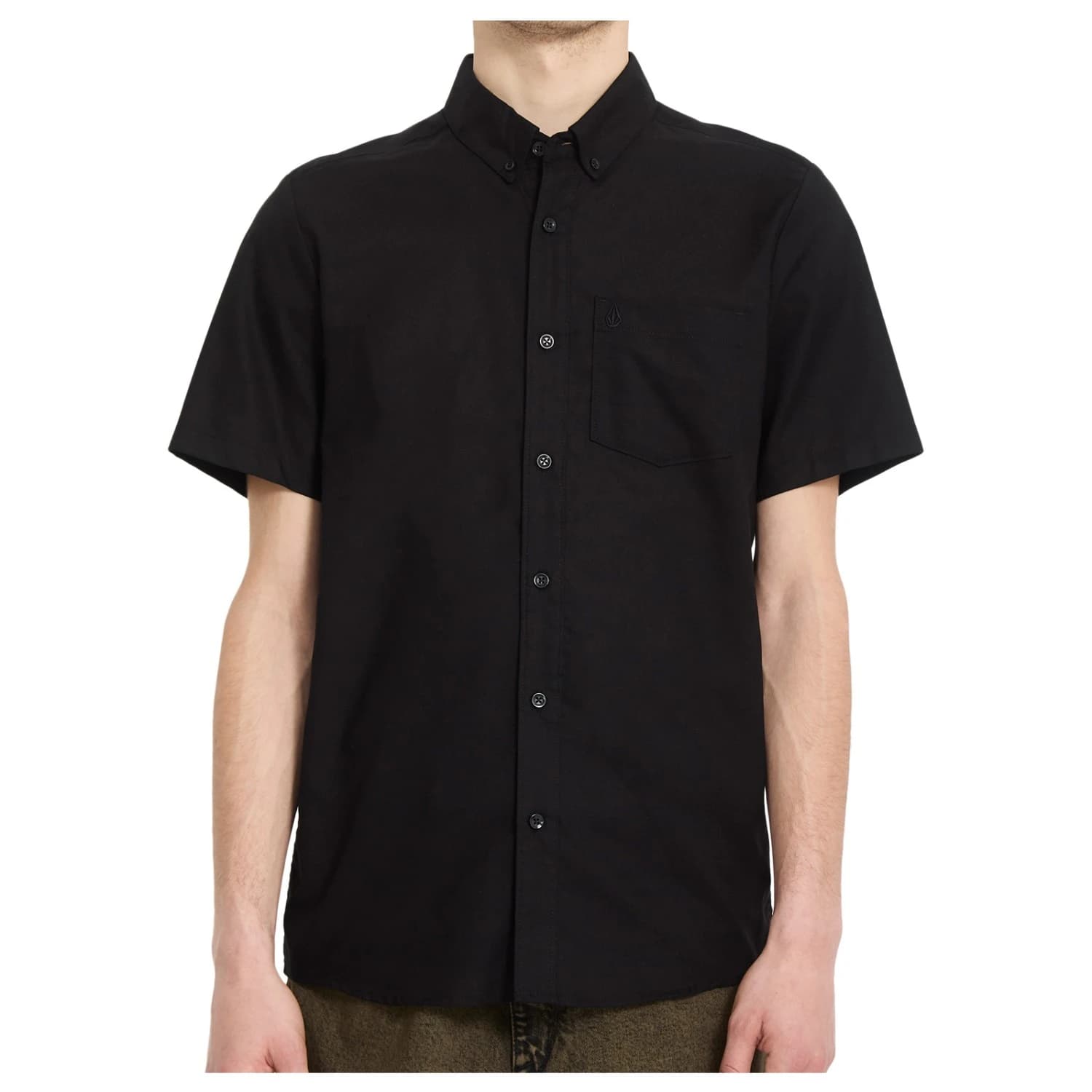 Мъжка риза с копчета Volcom Everett Oxford S/S Shirt - New Black