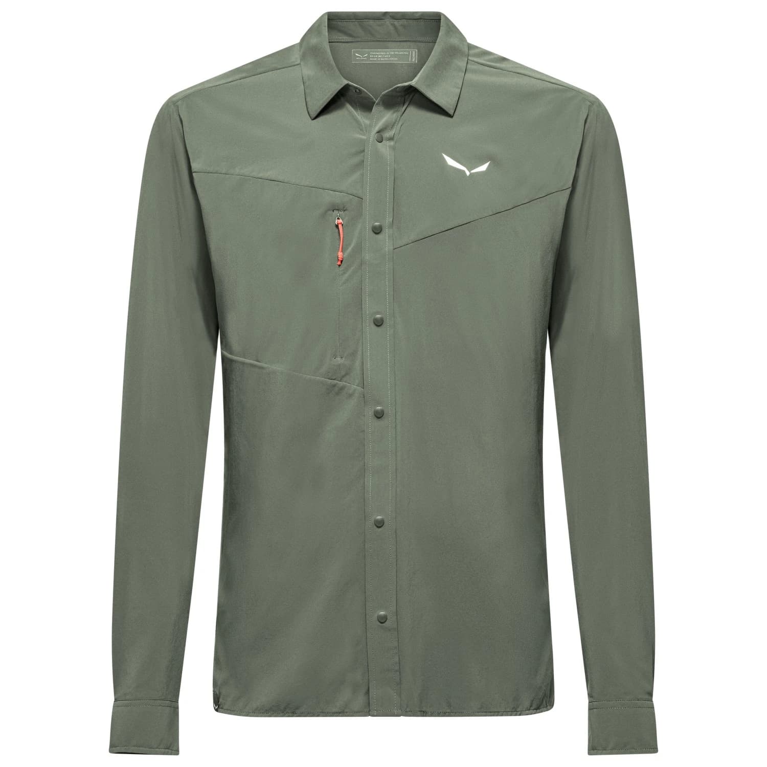 Мъжка риза с копчета Salewa Puez L/S Shirt - Faded Green