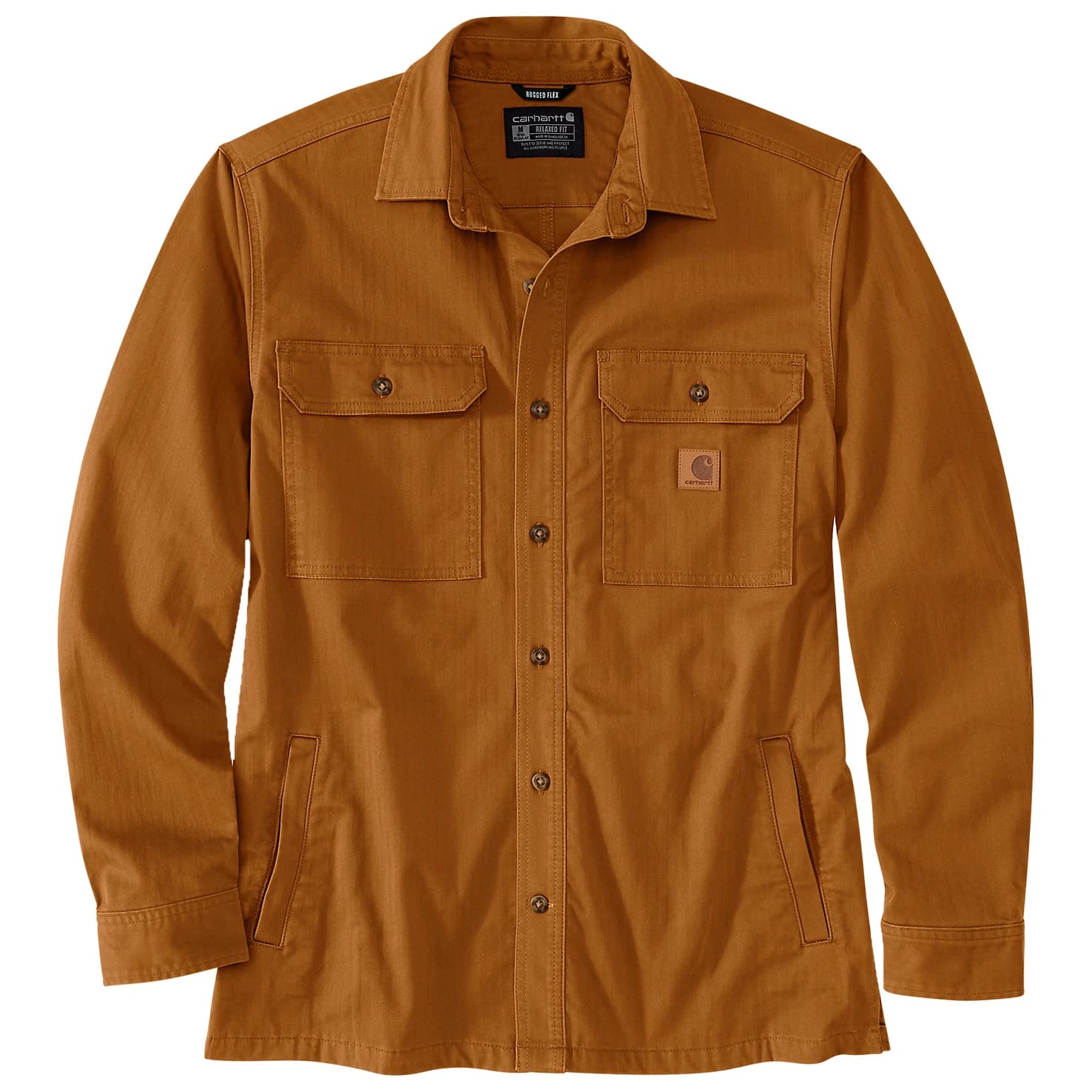 Мъжка риза с копчета Carhartt Newcastle Shirt Jac Shirt - Carhartt Brown