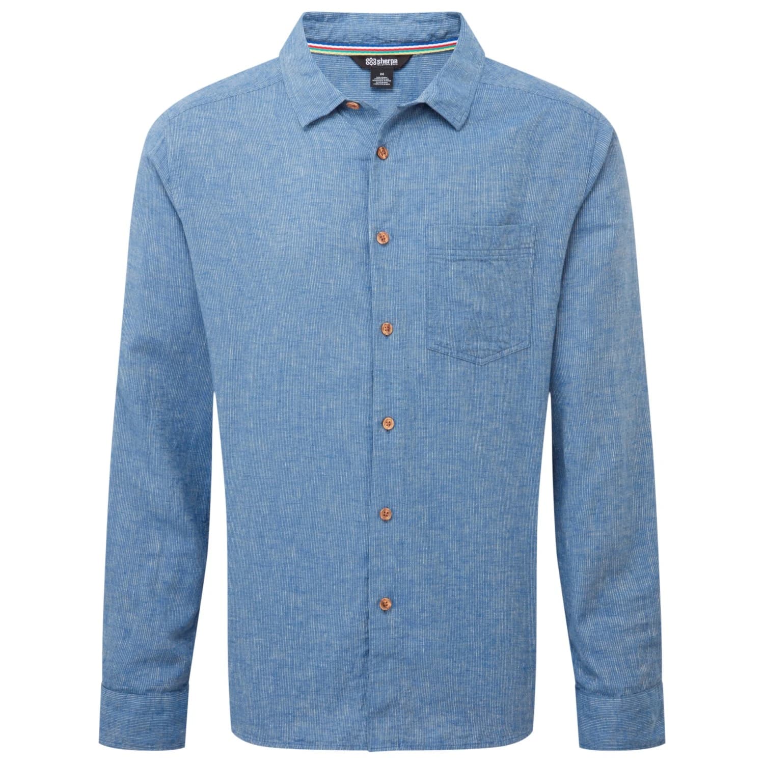 Мъжка риза с копчета Sherpa Habba L/S Shirt - Seaport