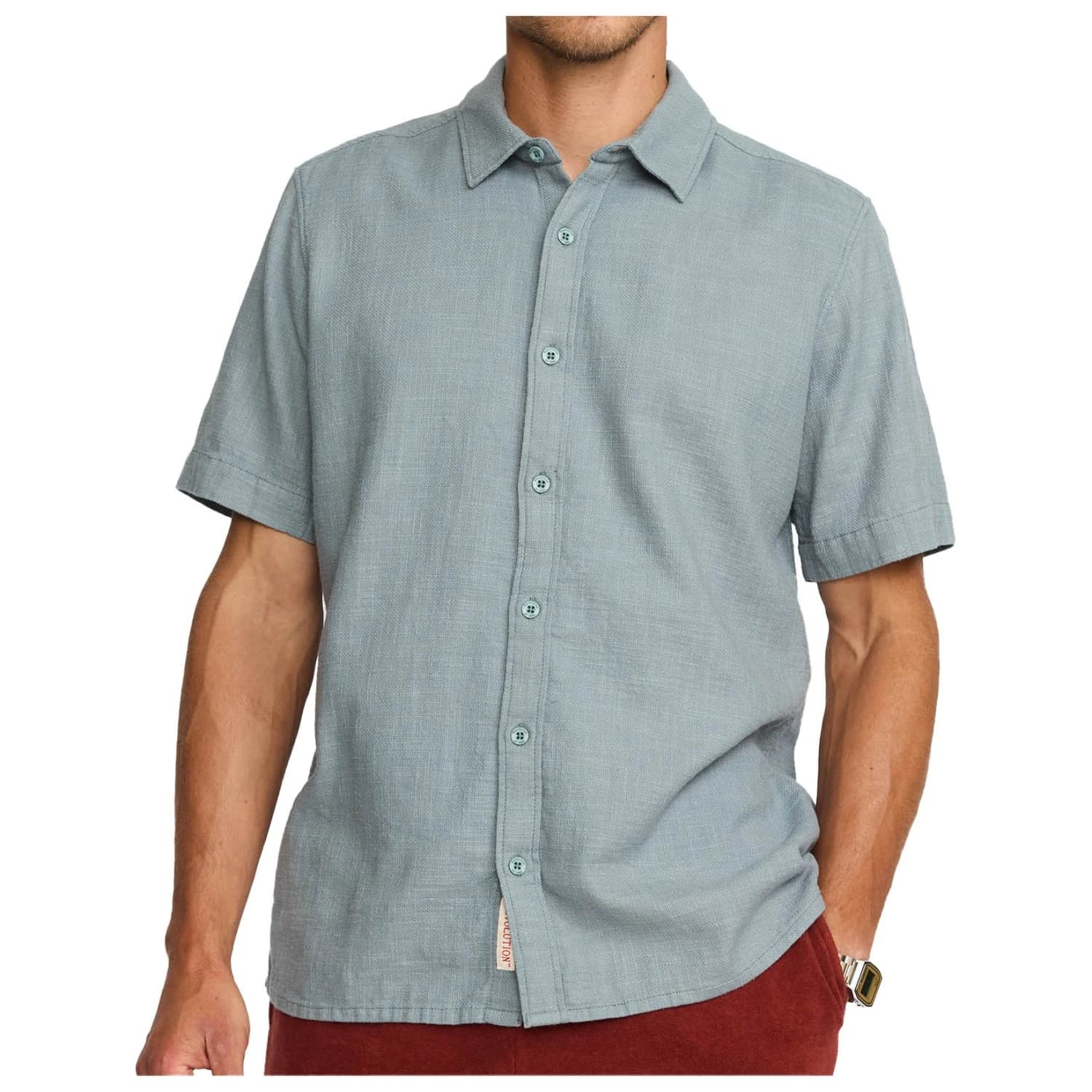 Мъжка риза с копчета Revolution Short-Sleeved Shirt - Blue