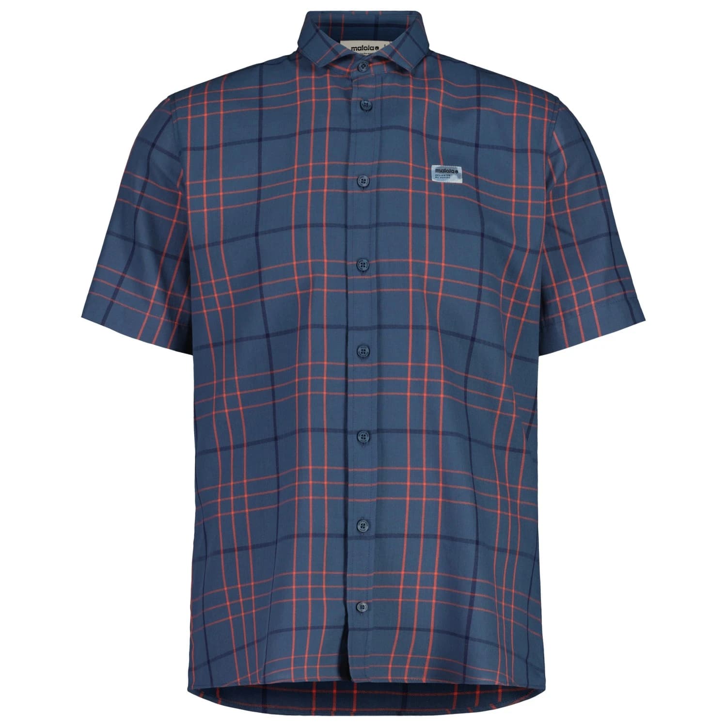 Мъжка риза с копчета Maloja AllanM. 1/2 Shirt - Dusty Blue Check