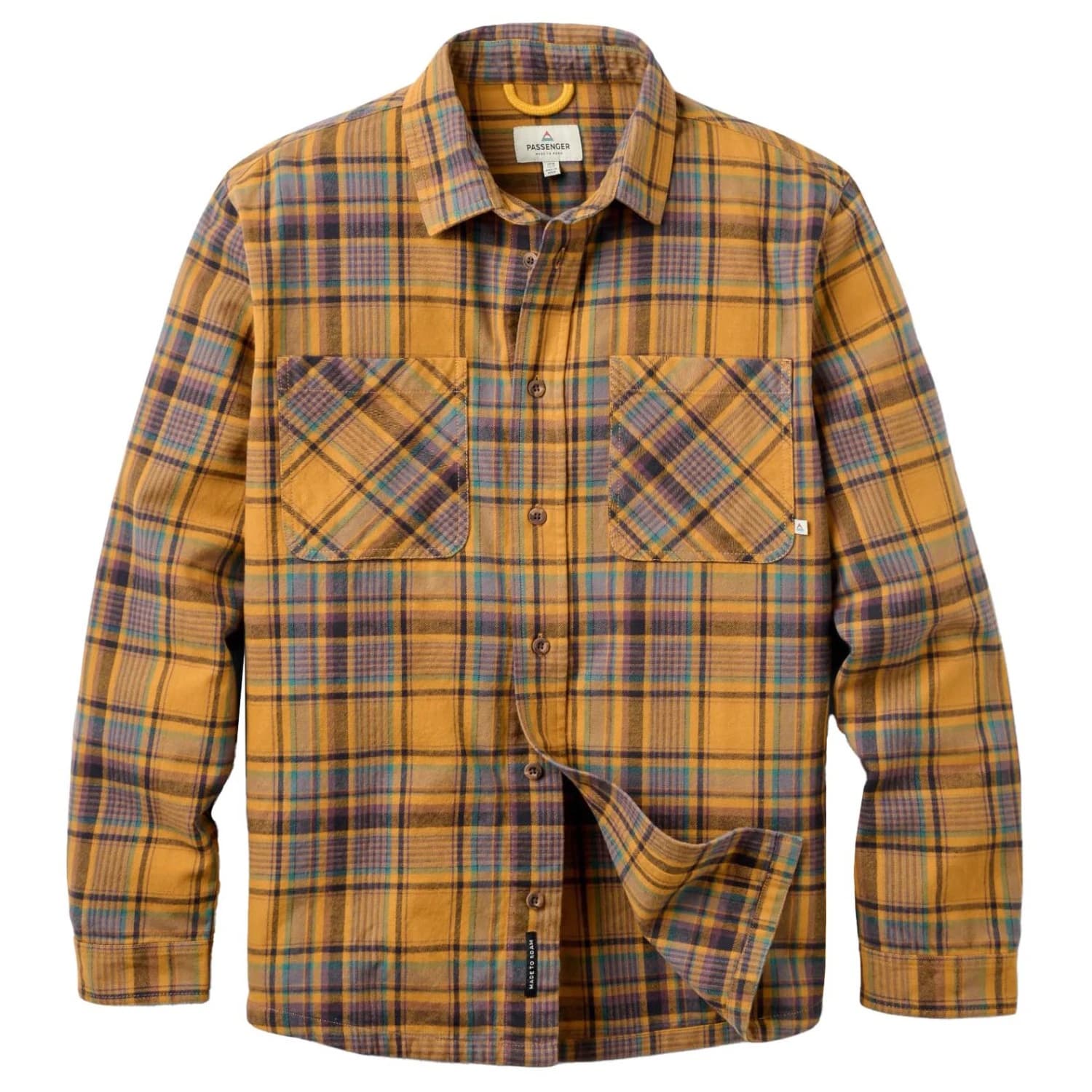 Риза с копчета Passenger Backcountry Flannel Check Shirt - Dusty Ochre Check