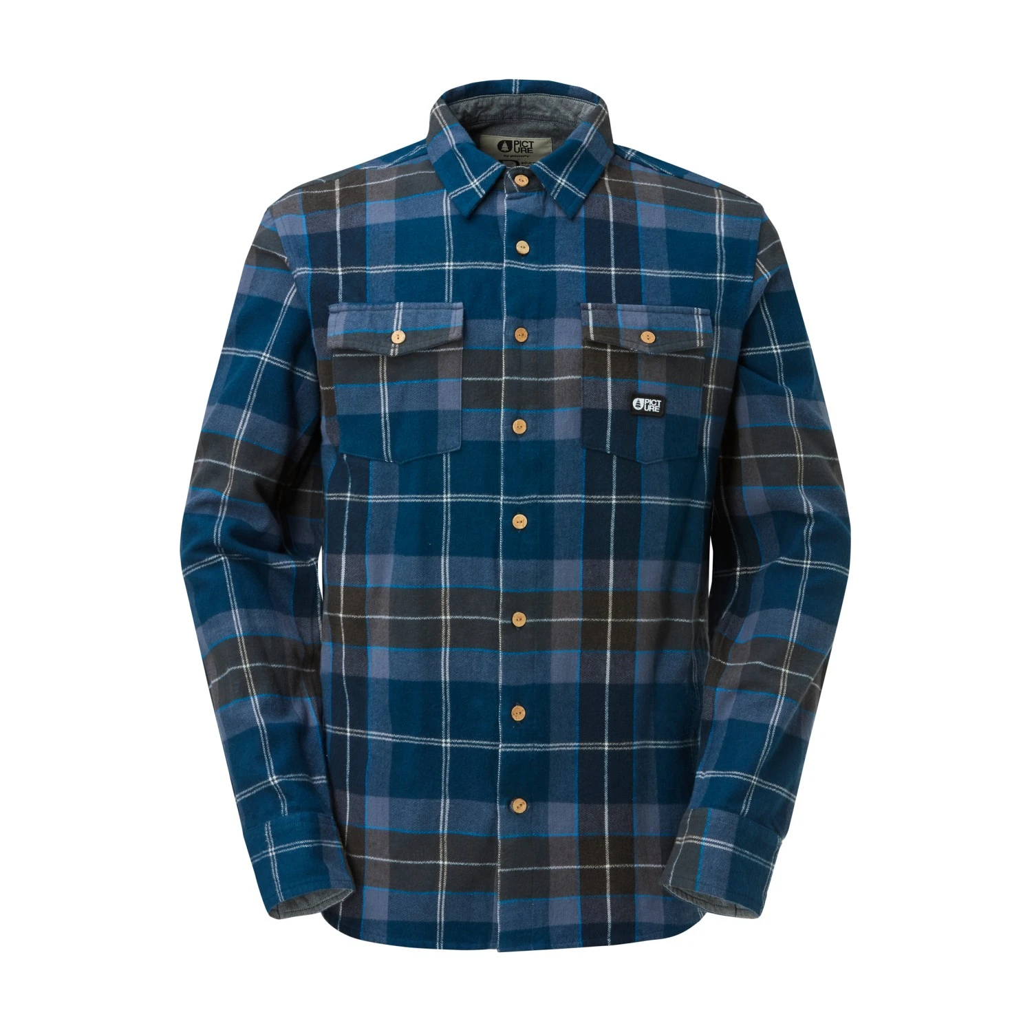 Мъжка риза с копчета Picture Hillsboro Shirt - Dress Blues