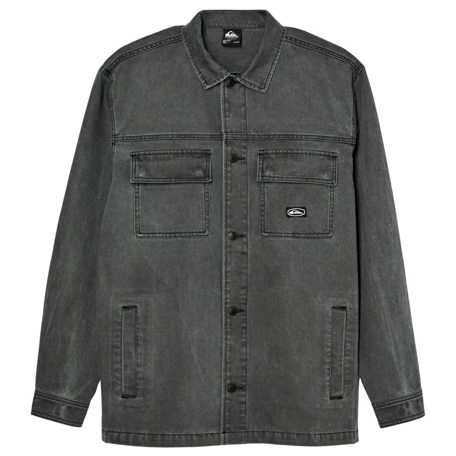 Мъжка риза с копчета Quiksilver Mohab Washed Twill L/S Shirt - Black