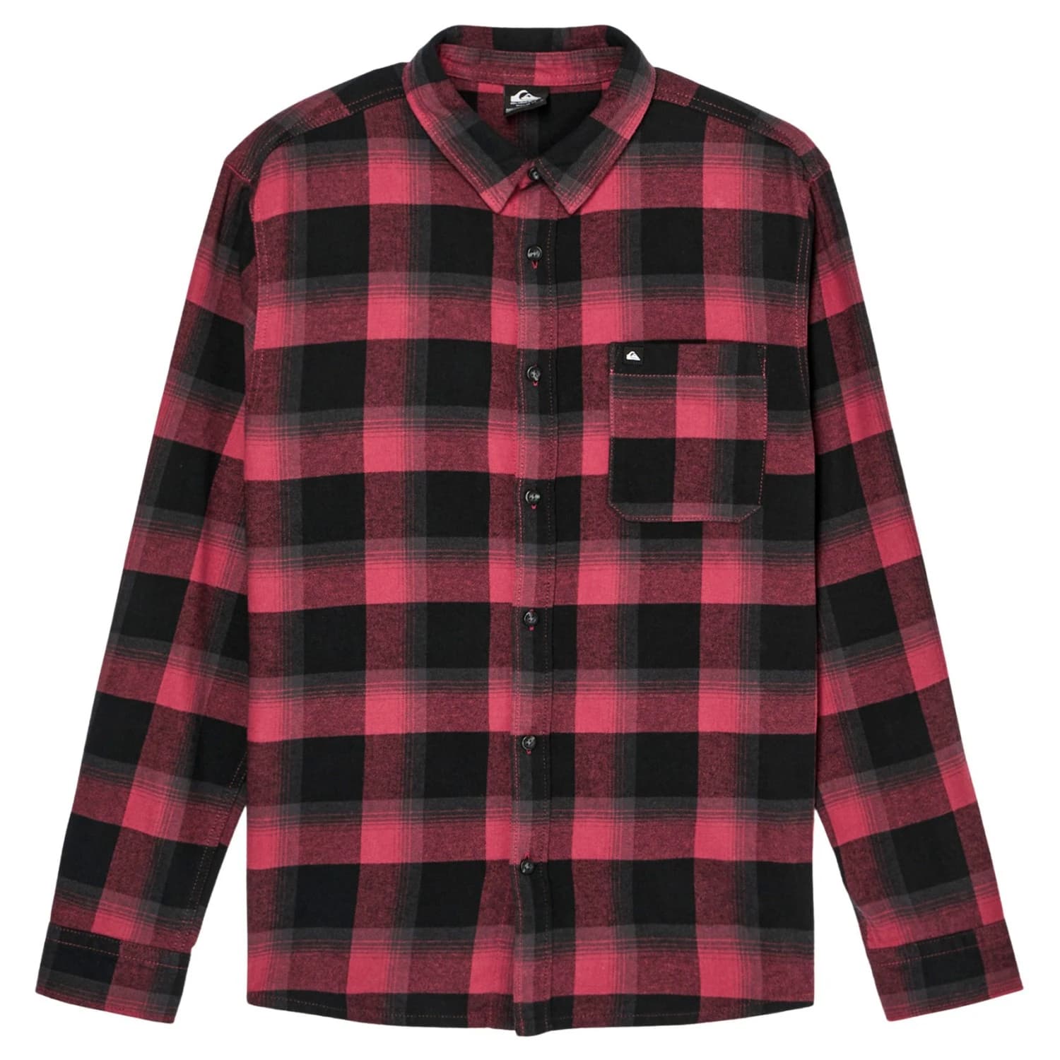 Мъжка риза с копчета Quiksilver Motherfly Plaid L/S Shirt - Oxblood Red Motherfly