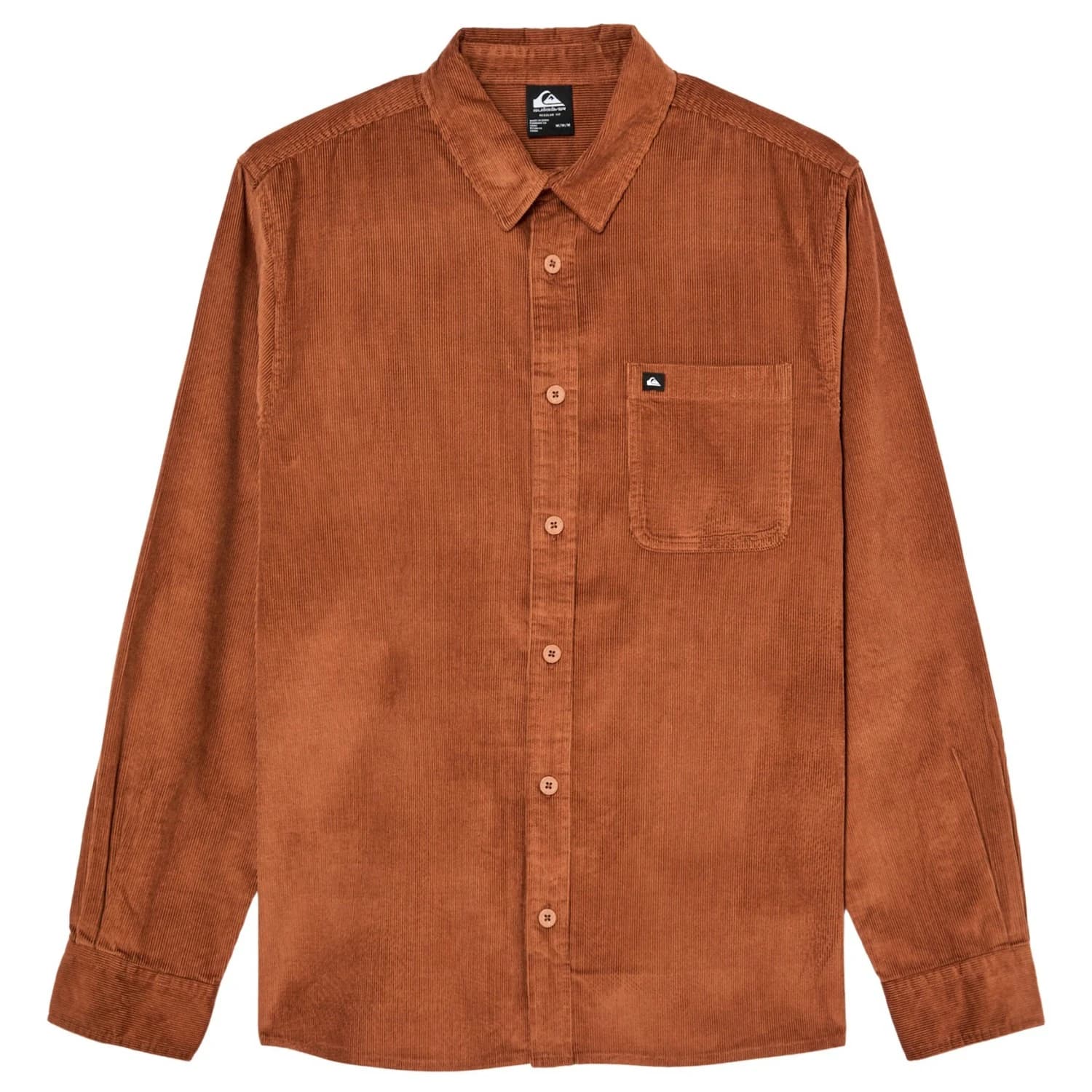 Мъжка риза с копчета Quiksilver Smoke Trail Cord Shirt - Rawhide