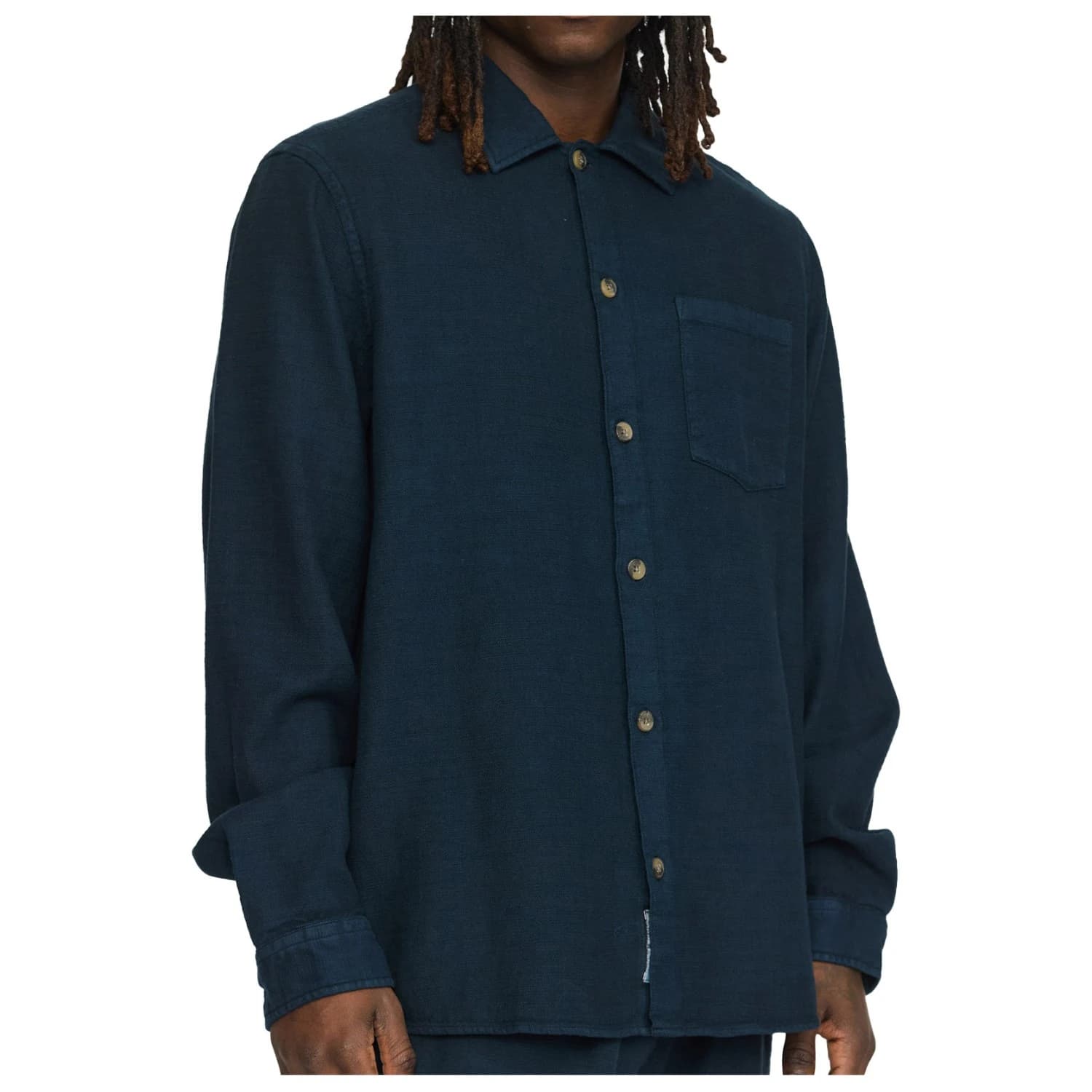 Мъжка риза с копчета Revolution Casual Shirt 3997 Shirt - Navy