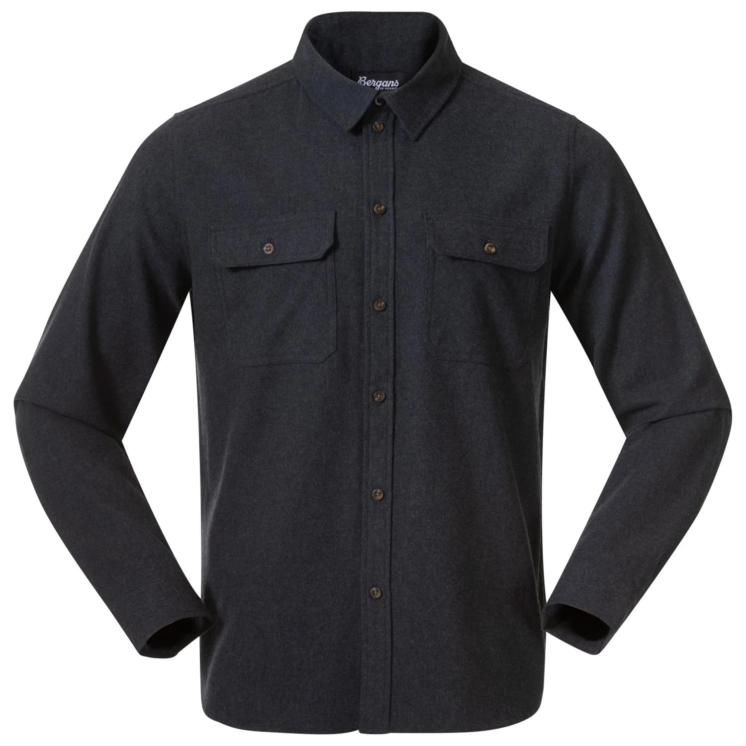 Мъжка риза с копчета Bergans Nordmarka Flannel Shirt - Navy Blue
