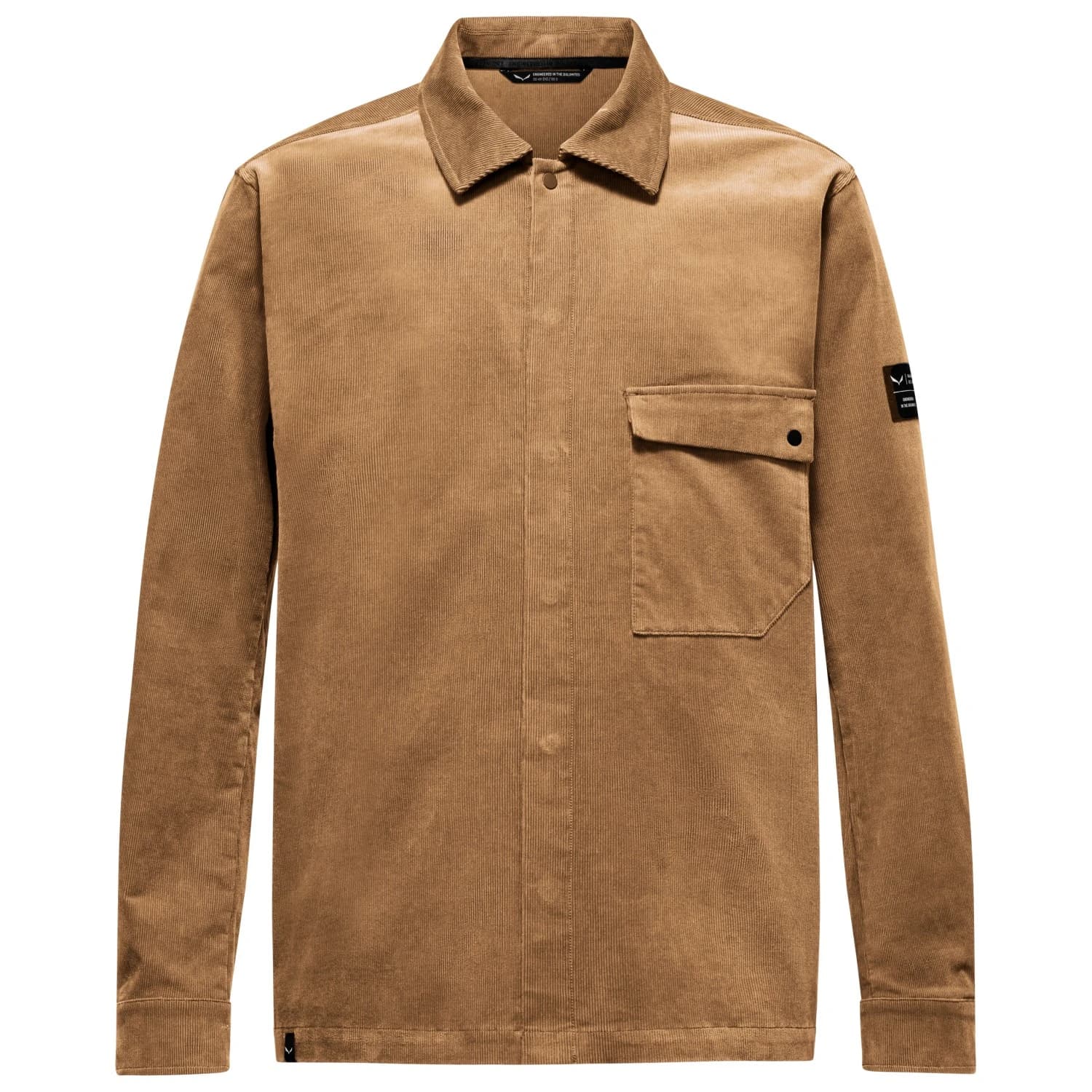 Мъжка риза с копчета Salewa Fanes Cord Overshirt Shirt - Desert Beige
