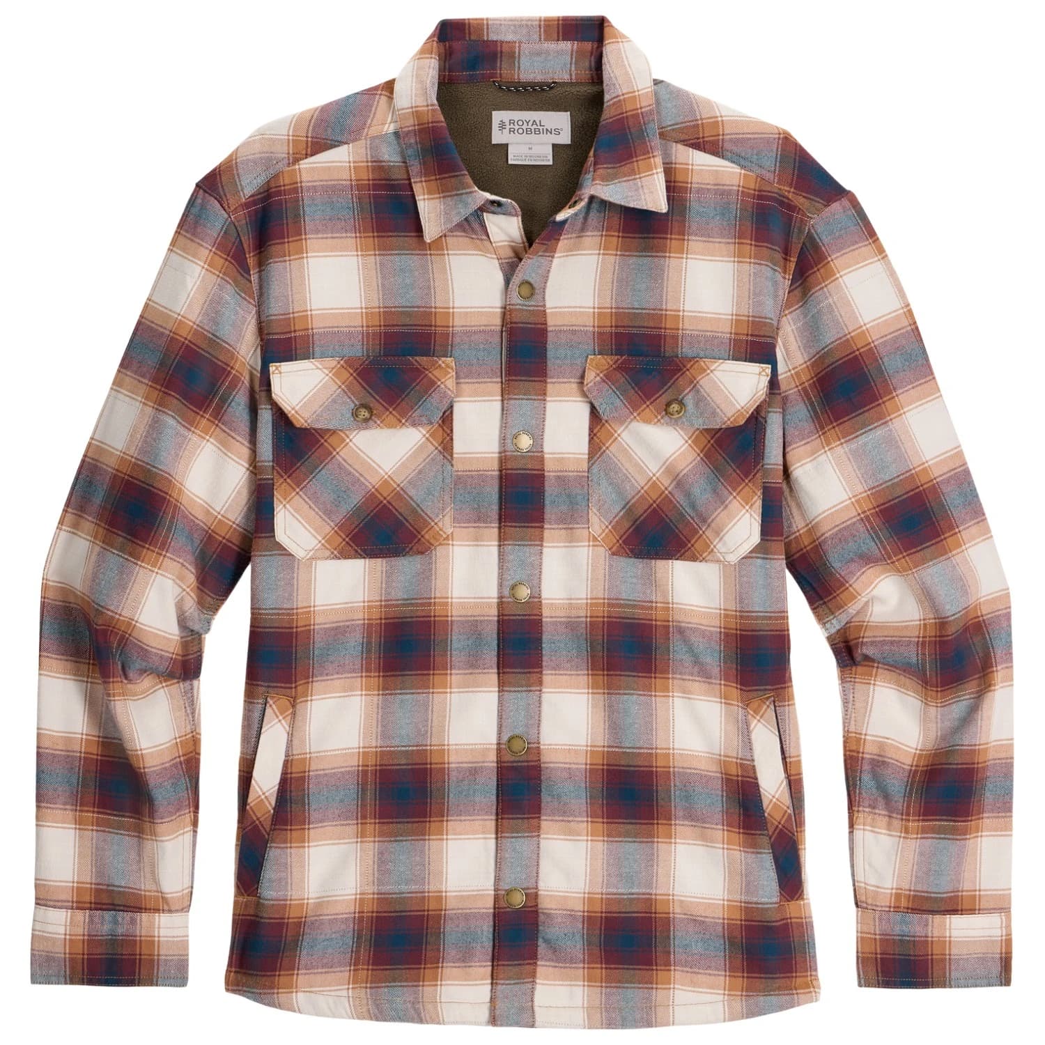 Риза с копчета Royal Robbins Vista Flannel Shacket Casual jacket - Pecan Grizzly Pld