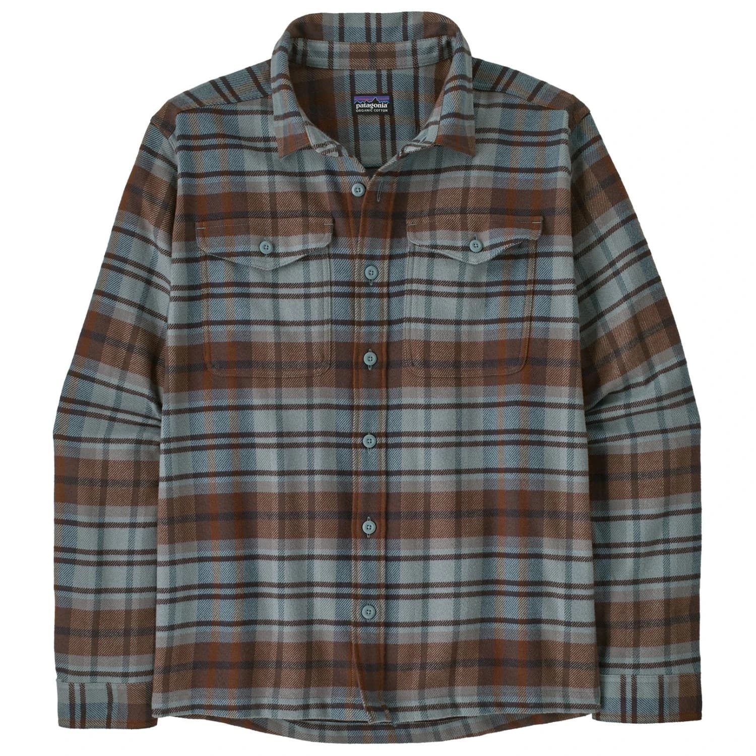 Мъжка риза с копчета Patagonia Fjord Flannel Shirt - Rising Storm: Blue Sage