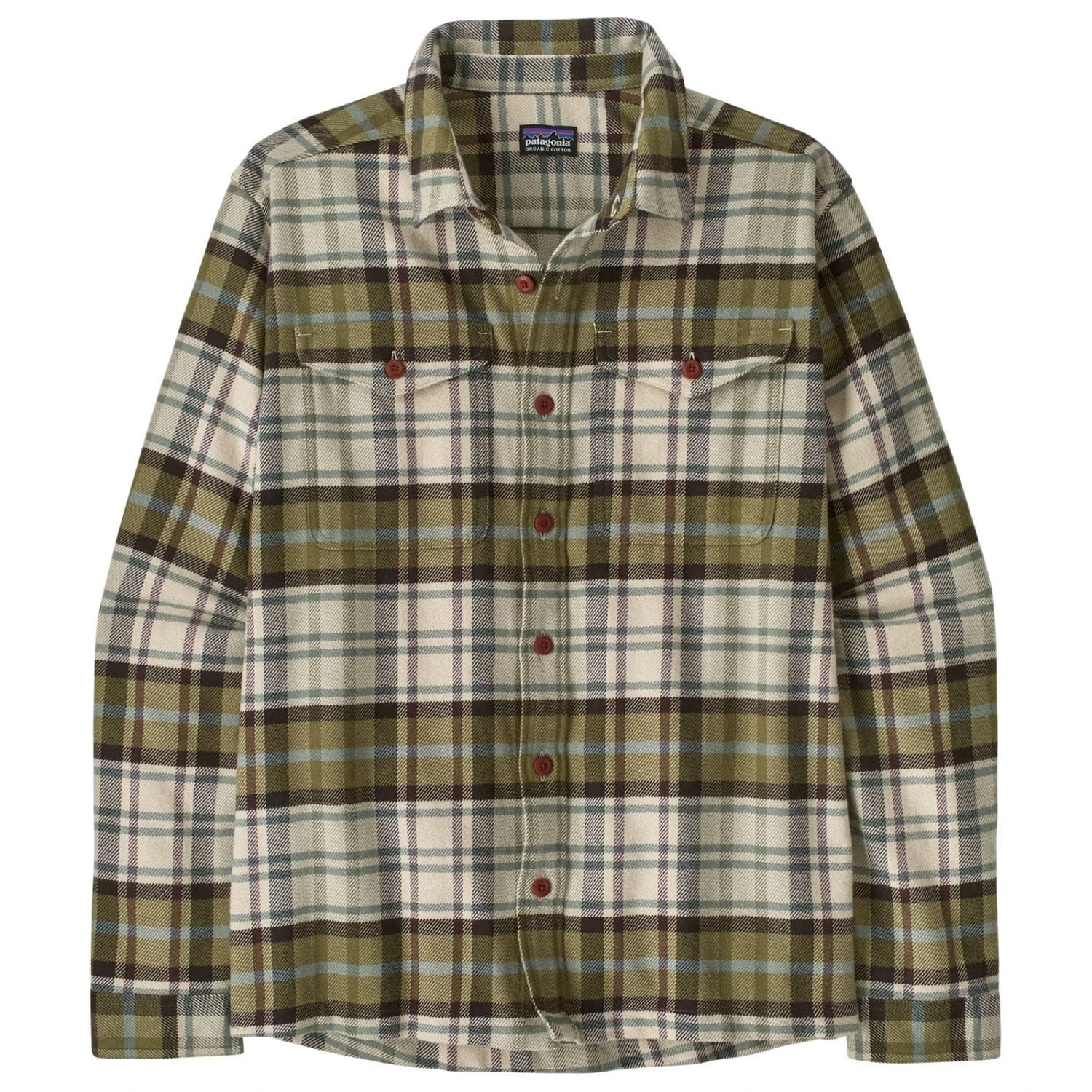 Мъжка риза с копчета Patagonia Fjord Flannel Shirt - Rising Storm: Weathered Stone