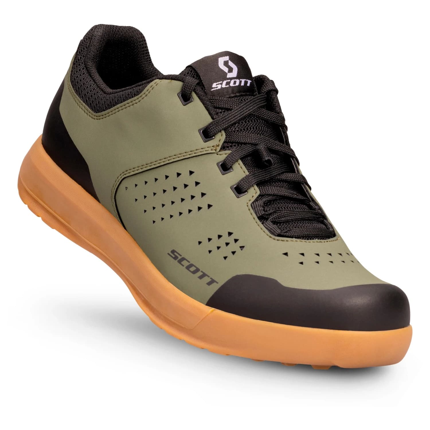 Обувки за планинско колоездене Scott MTB Shr-Alp Flat Lace Cycling shoes - Moss Green / Black