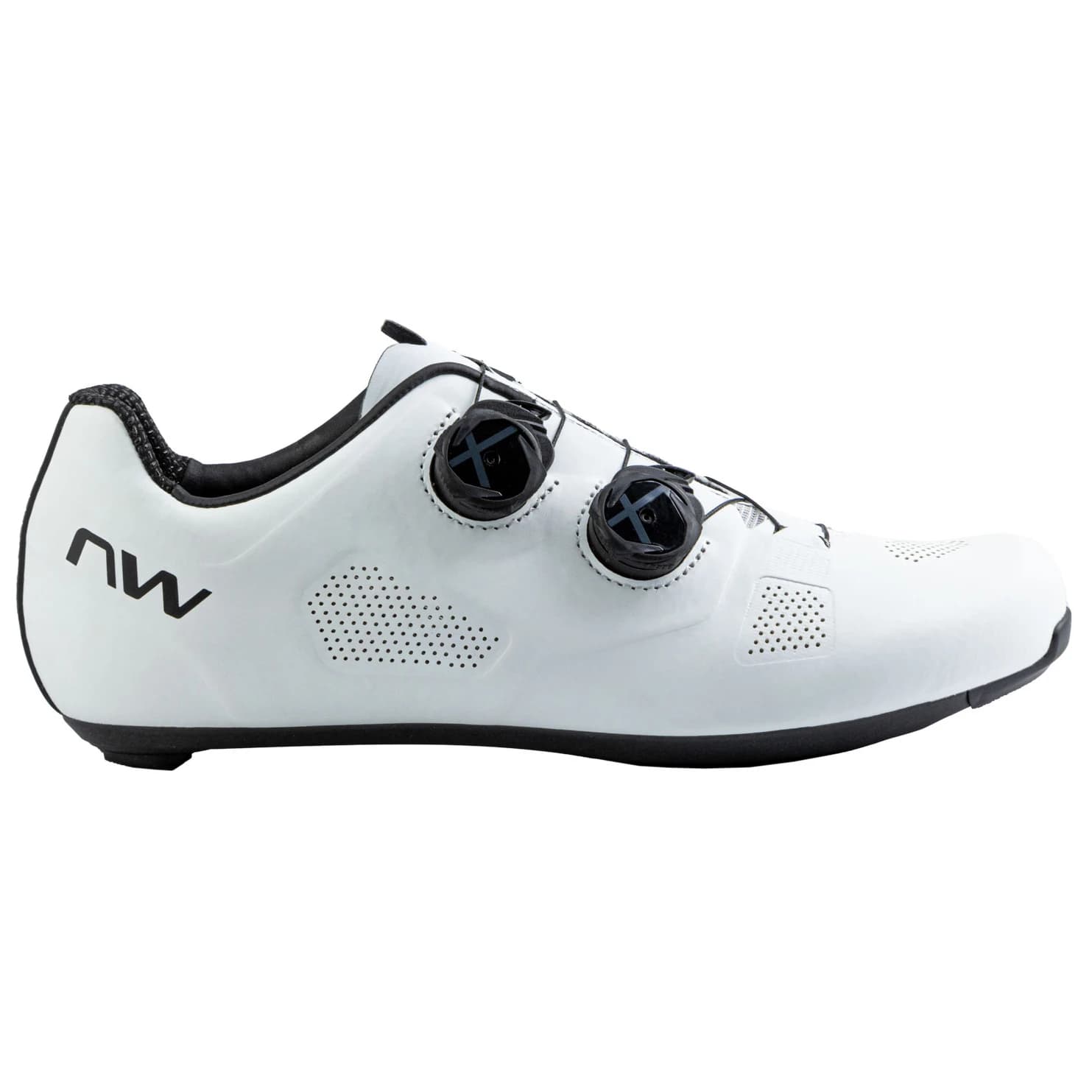Обувки за шосеен велосипед Northwave Revolution Wide Cycling shoes - White / Black
