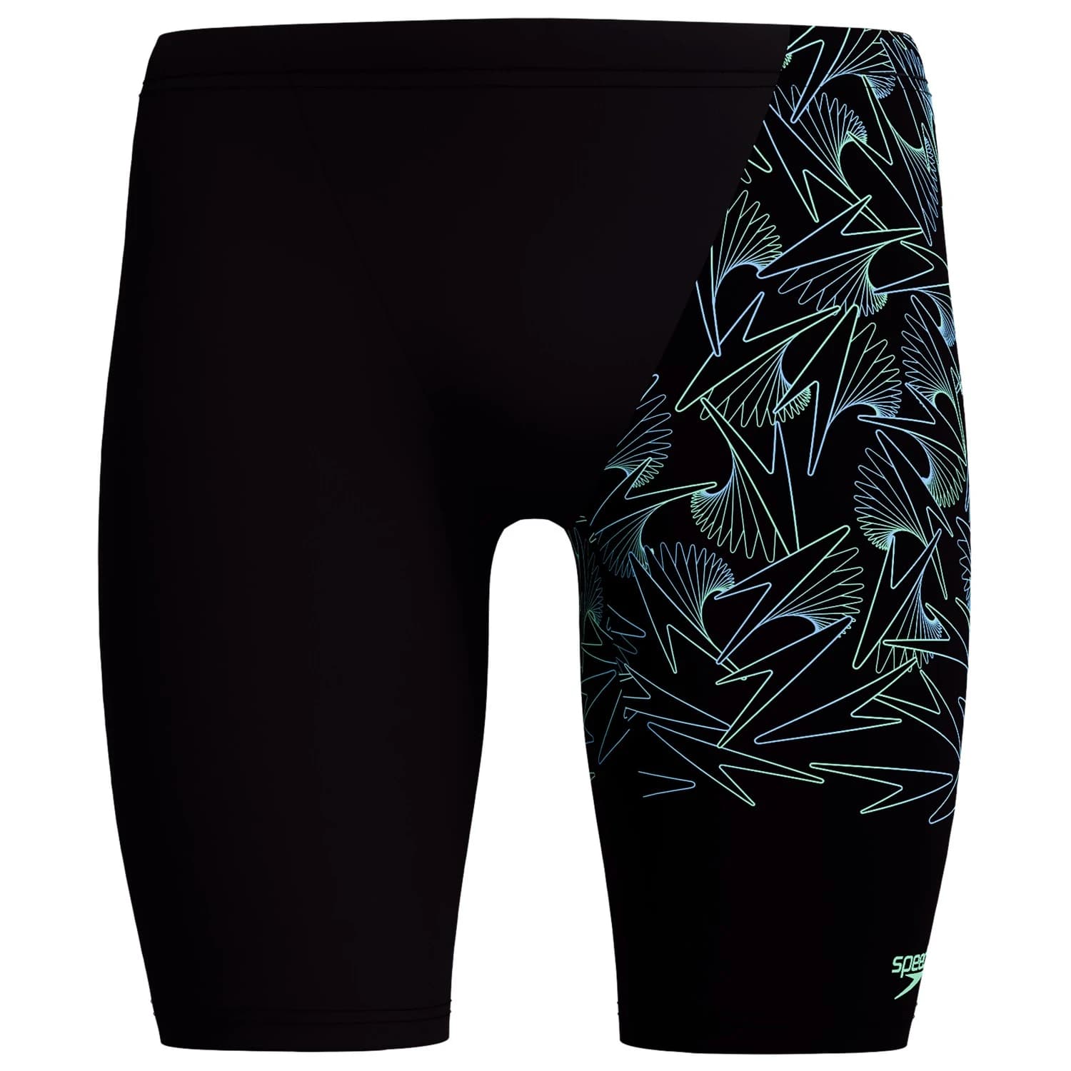 Мъжки бански слипове Speedo HyperBoom V-Cut Jammer Swim brief - Black / Alfalfa Green