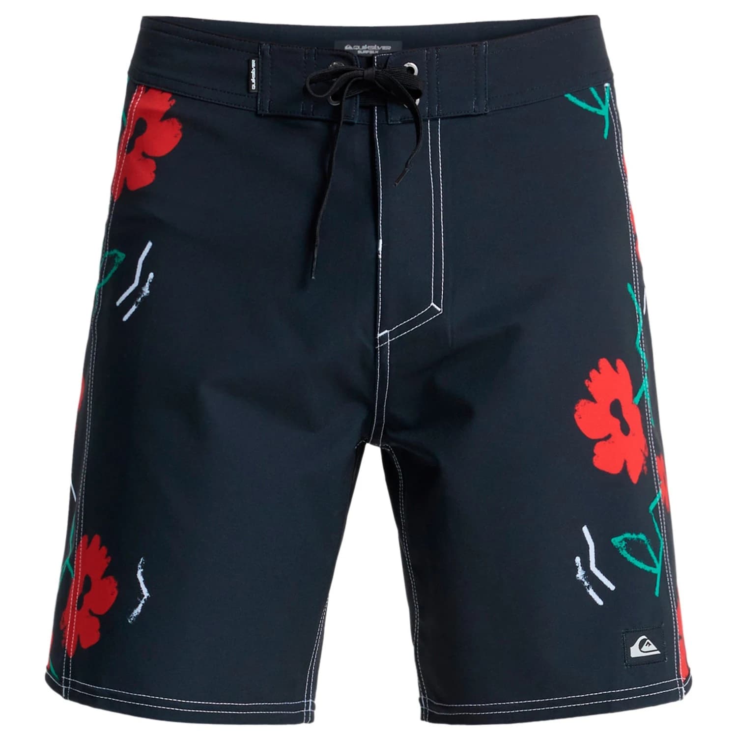 Мъжки бордшорт Quiksilver Surfsilk Arch 18 Boardshorts - Black Street Floral Arch