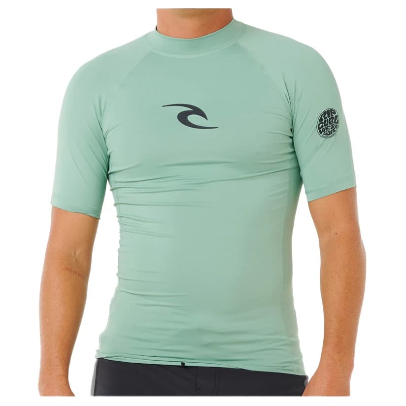 Мъжка плажна тениска от ликра Rip Curl Waves UPF Perf S/S Lycra - Aloe