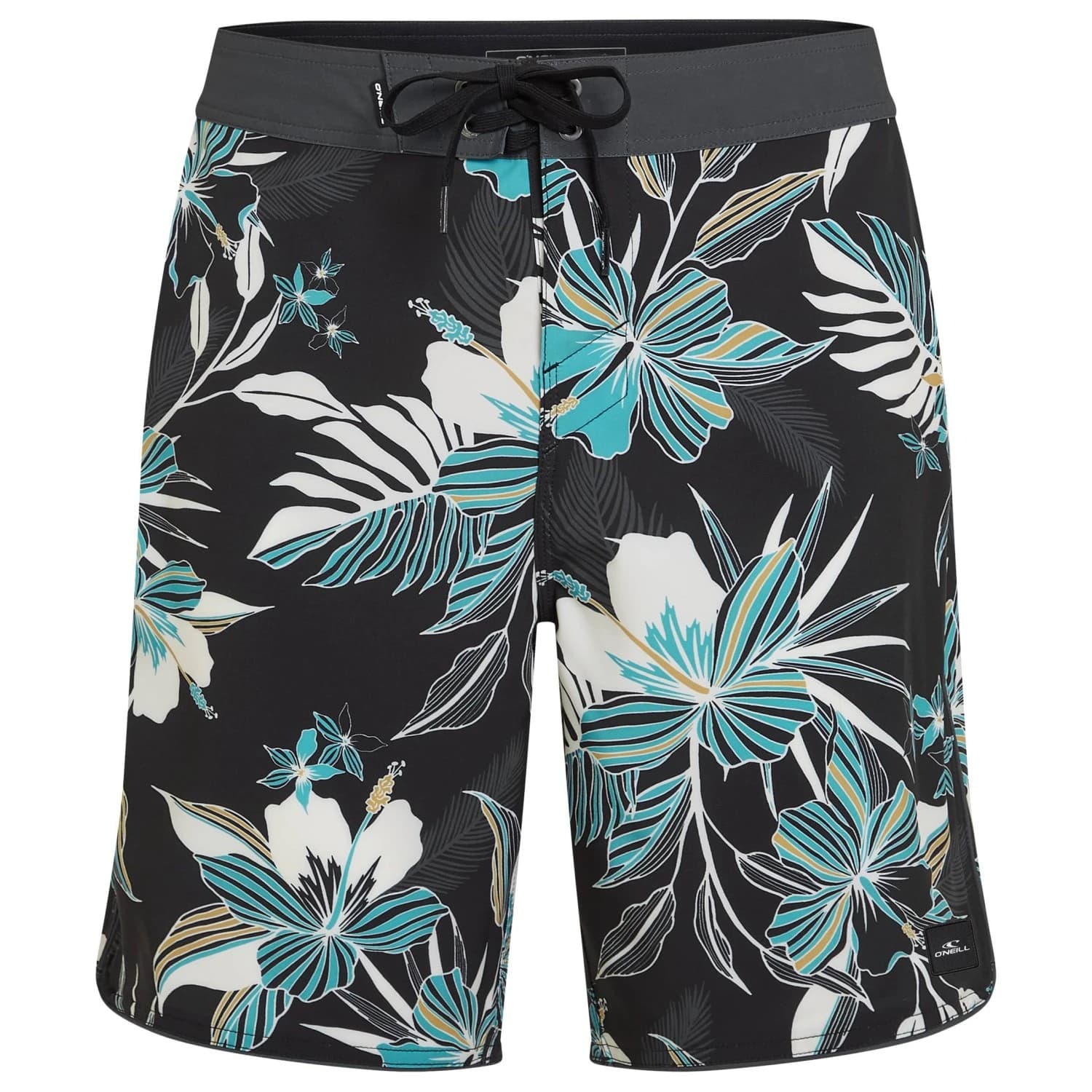 Мъжки бордшорт O'Neill Hyperfreak Mysto Scallop 19 Boardshorts - Black Mysto Scallop