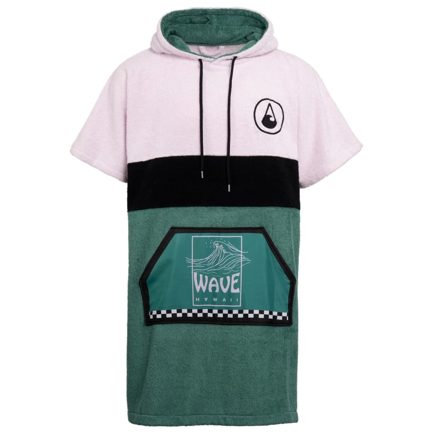 Пончо за сърф Wave Hawaii Airlite Poncho Amorosa Surf poncho - Rosa / Grün