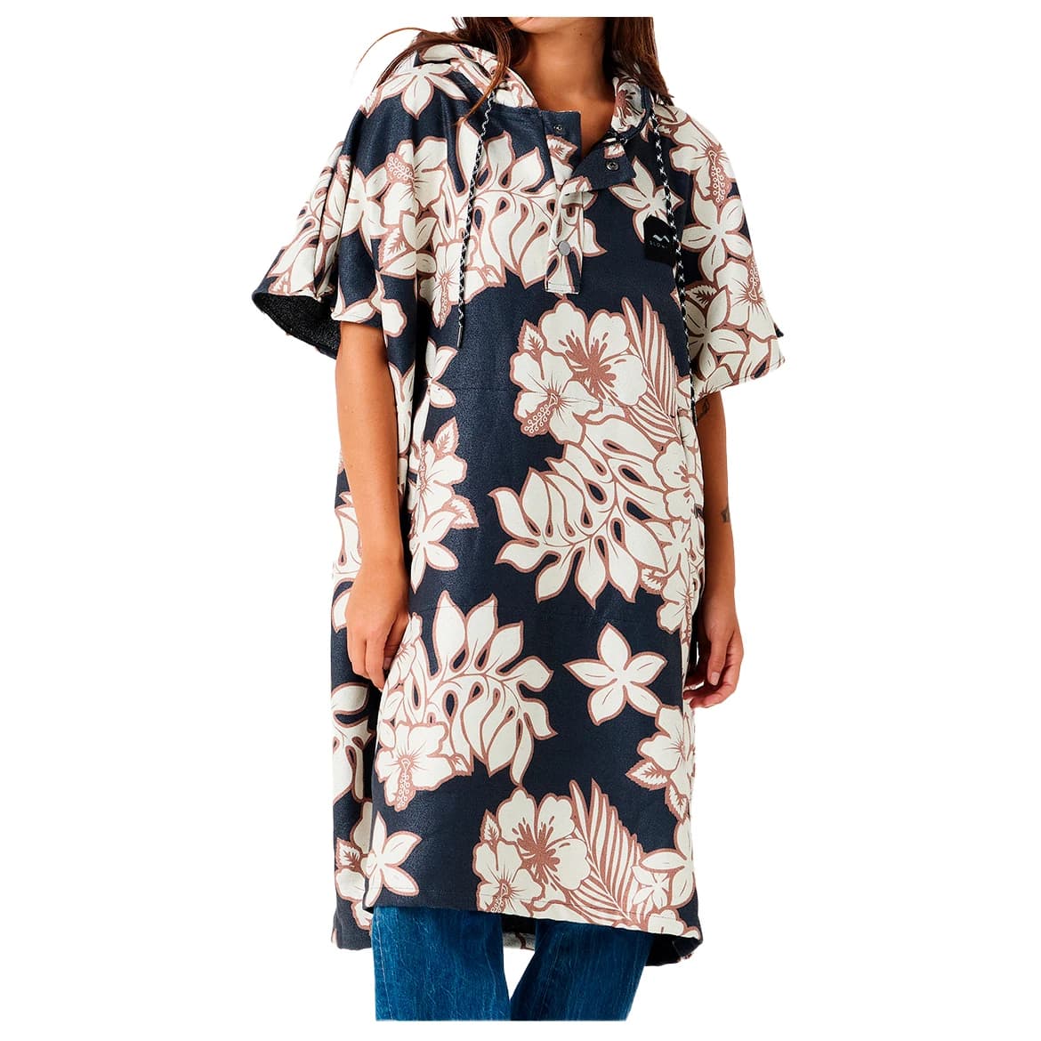 Пончо за сърф Slowtide Olinda Performance Quick-Dry Poncho Surf poncho - Black
