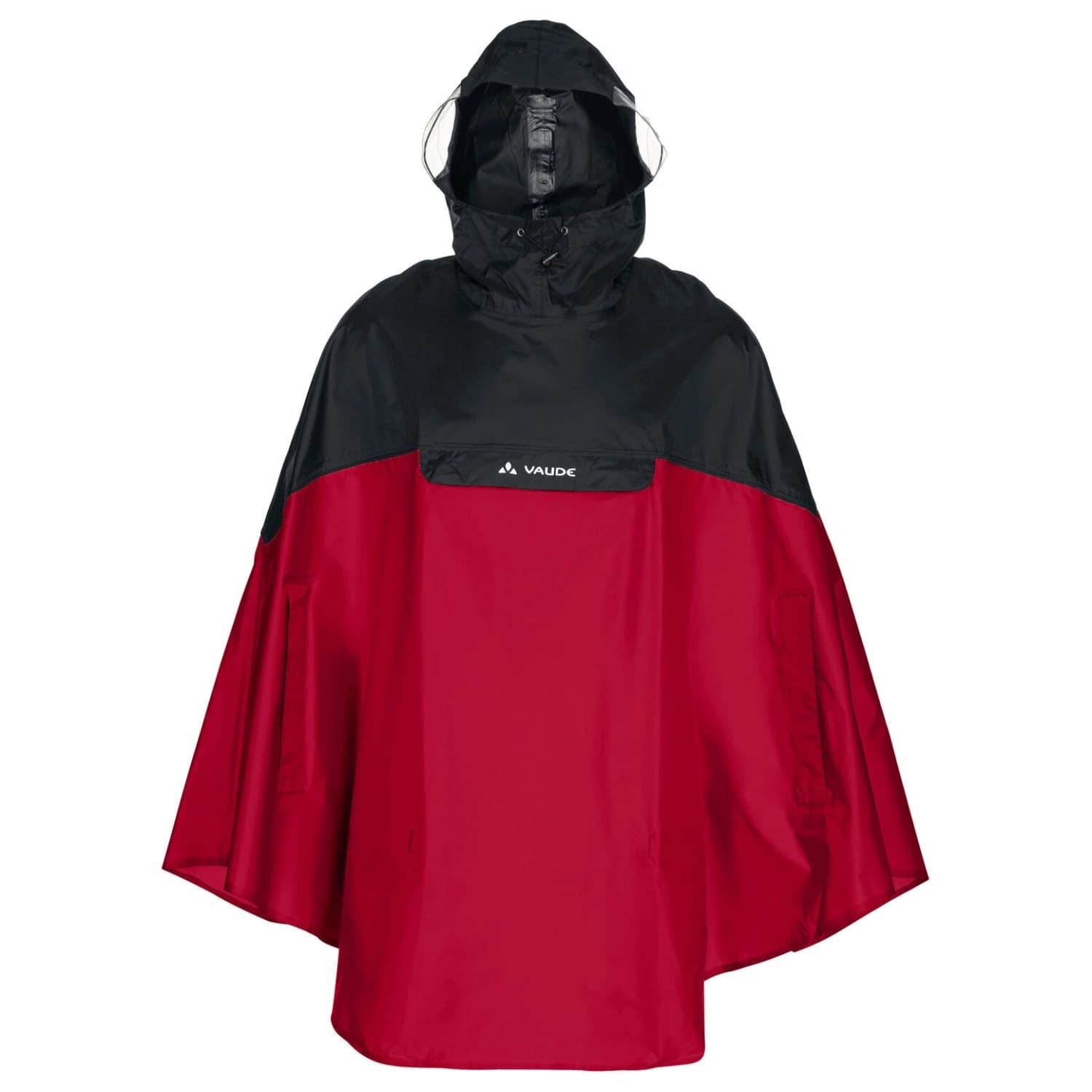 Водоустойчиво яке за колоездене Vaude Covero Poncho II Cycling jacket - Red