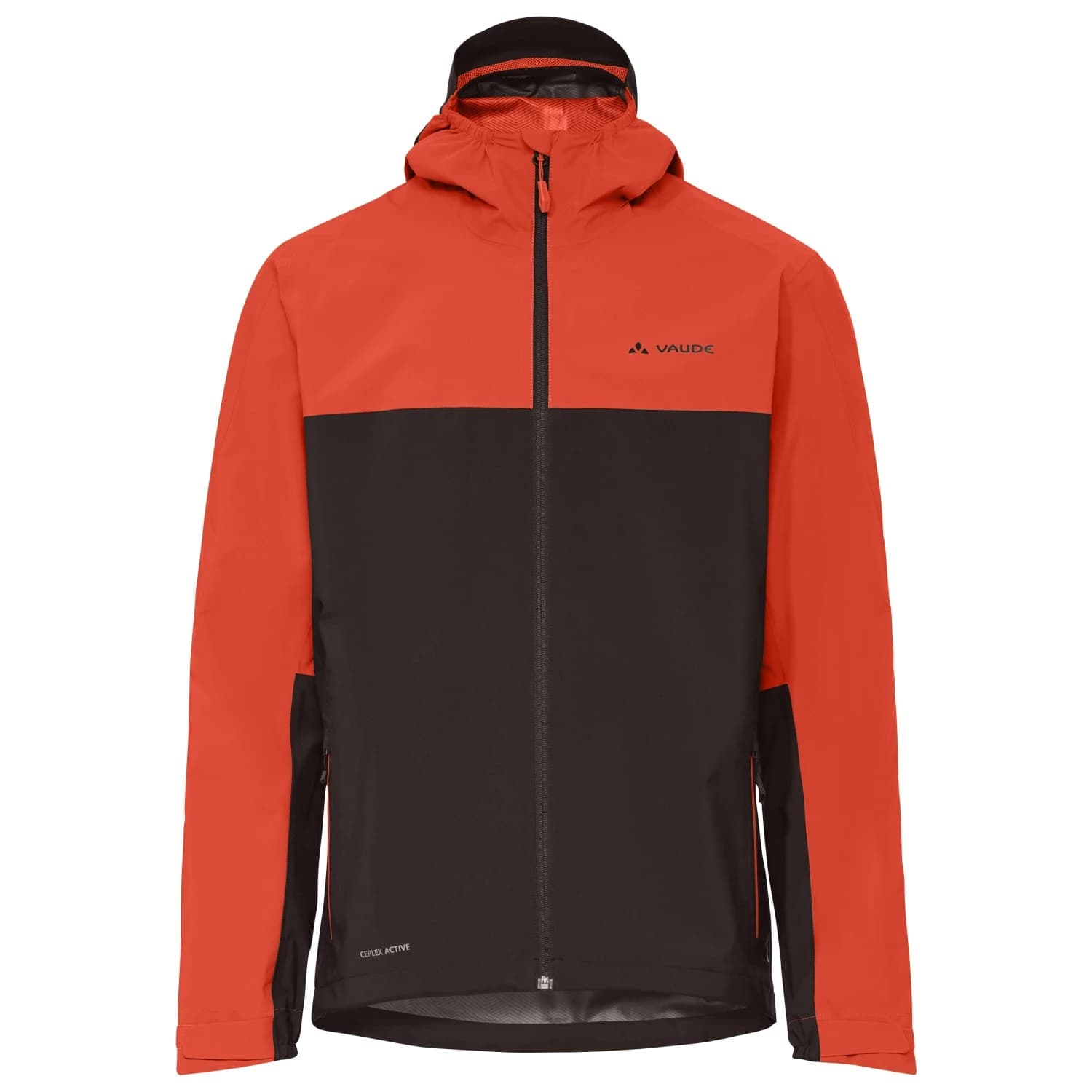 Мъжко водоустойчиво яке за колоездене Vaude Moab Rain Jacket Cycling jacket - Glowing Red / Black