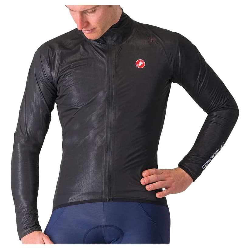 Мъжко водоустойчиво яке за колоездене Castelli Squall Shell Jacket Cycling jacket - Light Black / Silver Gray
