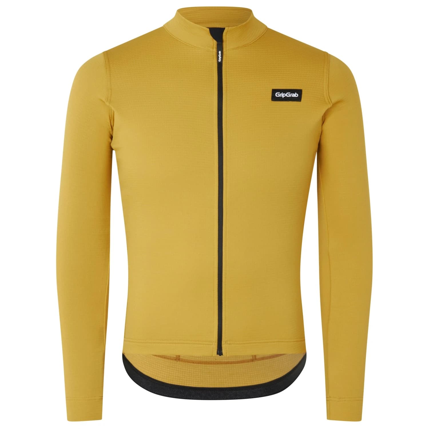 Фланелка с дълъг ръкав за колоездене GripGrab EXPLR Merinotech Thermal Long Sleeve Jersey Cycling jacket - Mustard Yellow
