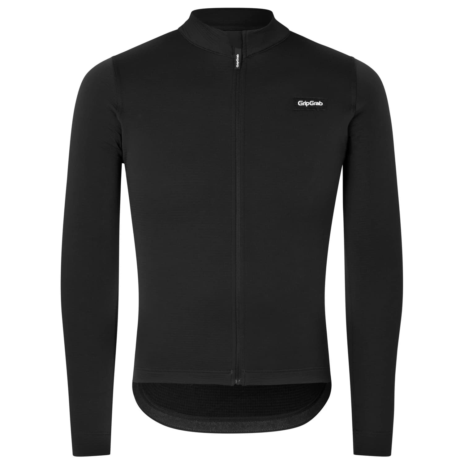 Фланелка с дълъг ръкав за колоездене GripGrab EXPLR Merinotech Thermal Long Sleeve Jersey Cycling jacket - Black