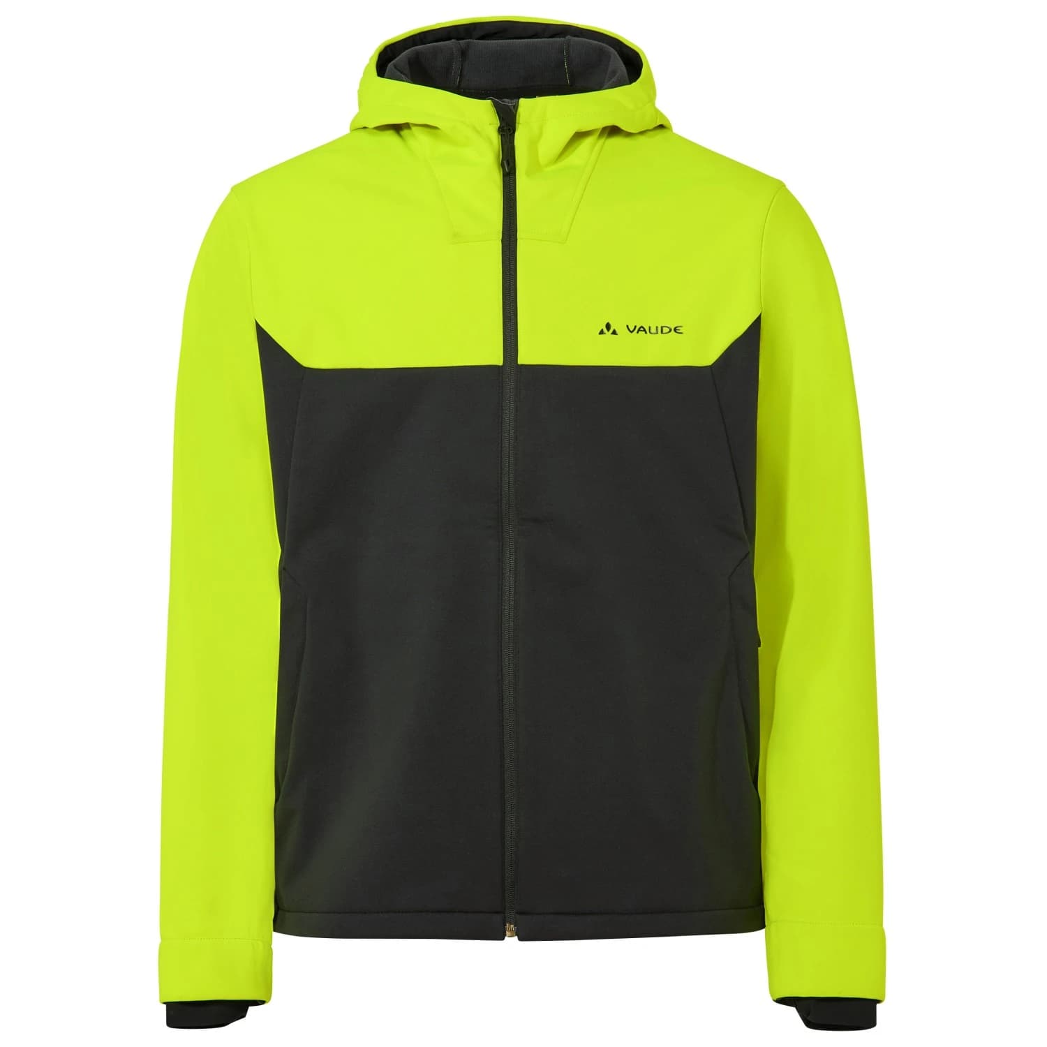 Мъжко ветрозащитно яке за колоездене Vaude Qimsa Hooded Softshell Jacket II Cycling jacket - Neon Yellow