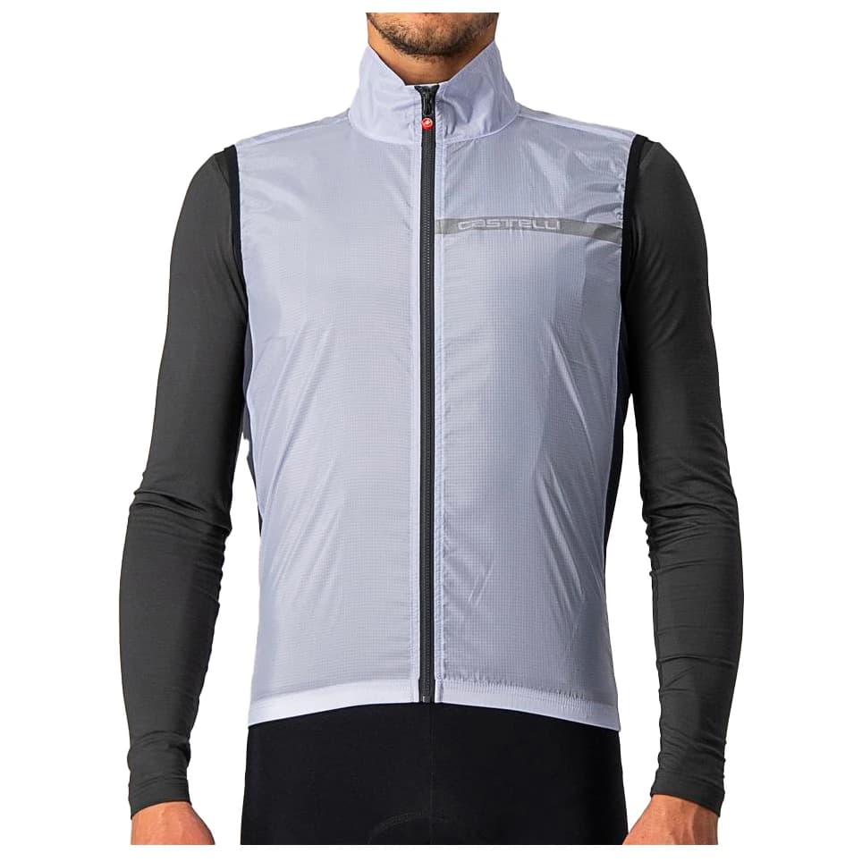 Мъжки елек за колоездене Castelli Squadra Stretch Vest Cycling vest - Silver Gray / Dark Gray