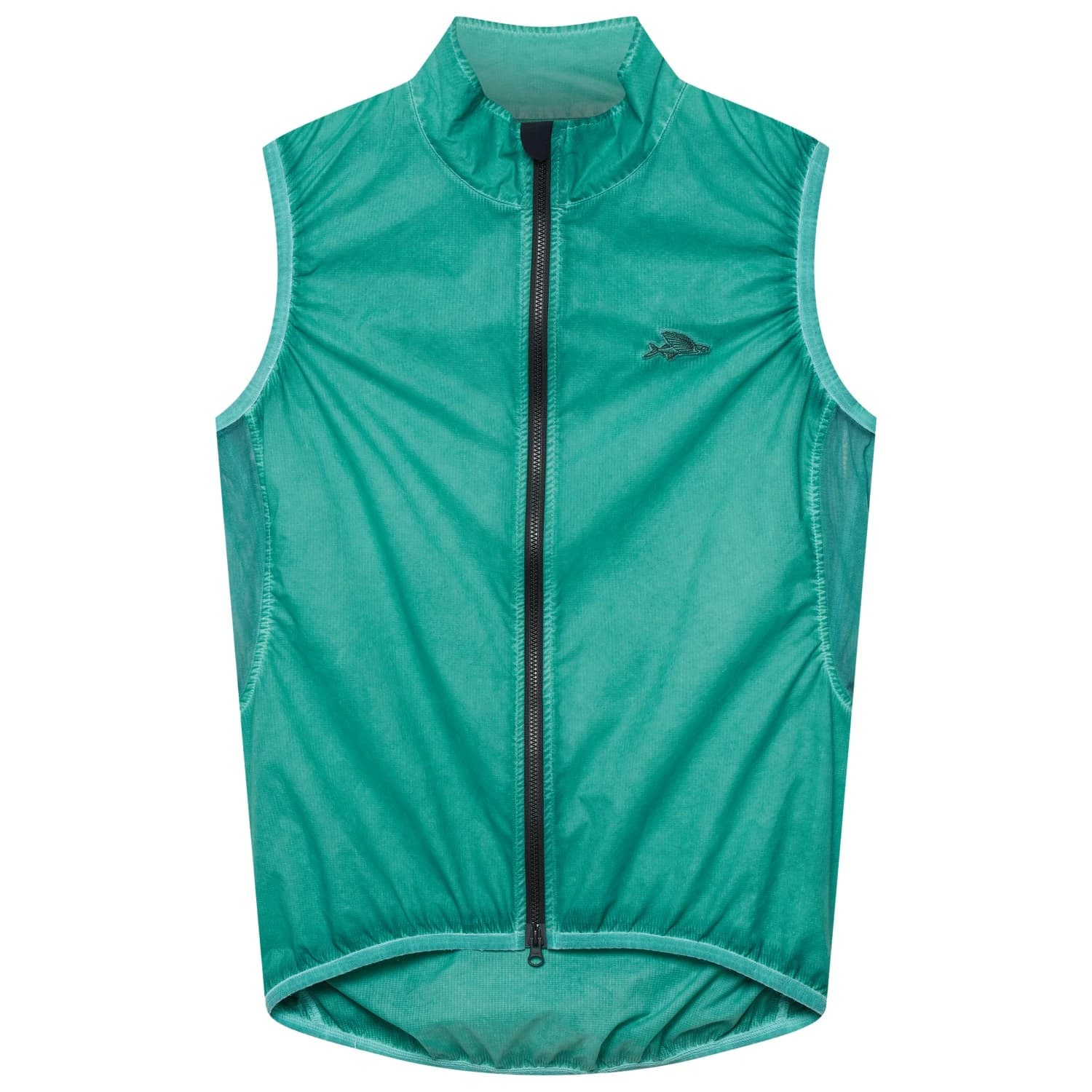 Мъжки елек за колоездене CAFÉ DU CYCLISTE Edith Gilet Cycling vest - Cold Dye Dark Sea