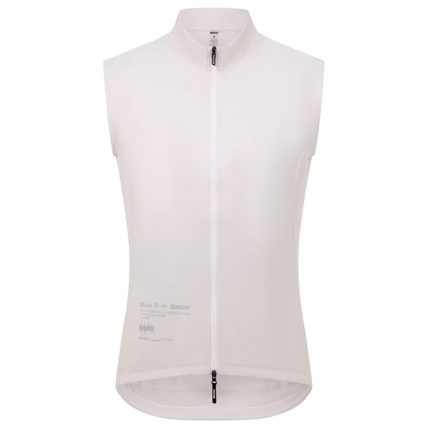 Елек за колоездене Santini Mads Pedersen Momentum Series Wind Vest Cycling vest - Off White